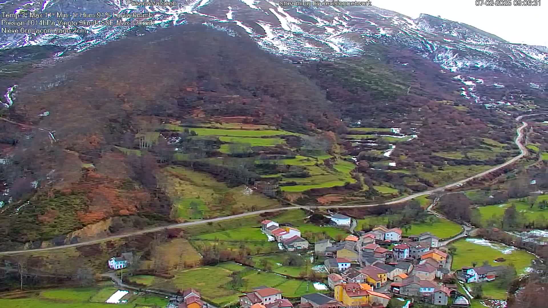 Picos de Europa Peaks & Posada de Valdeon Village  Live Cam - León, Castila&Leon, Spain
