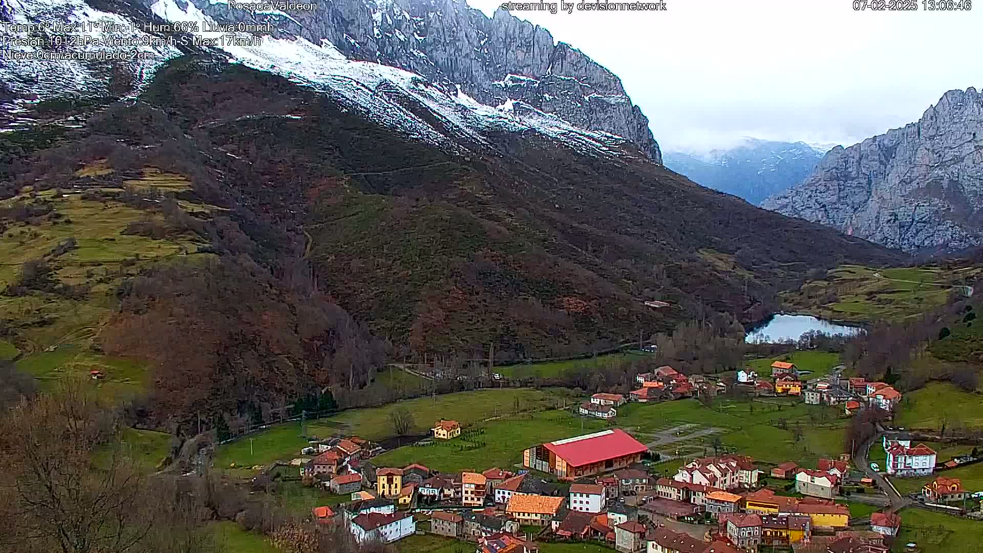 Picos de Europa Peaks & Posada de Valdeon Village  Live Cam - León, Castila&Leon, Spain