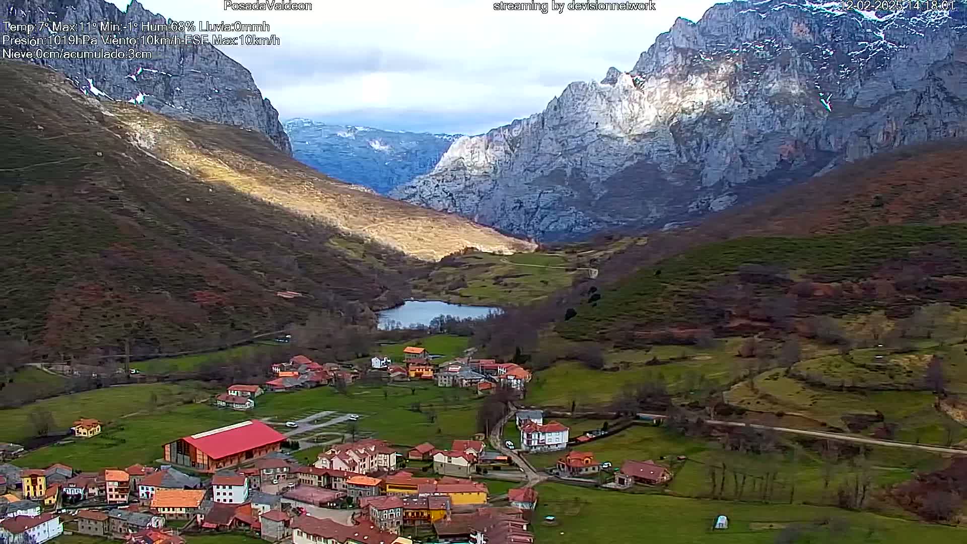 Picos de Europa Peaks & Posada de Valdeon Village  Live Cam - León, Castila&Leon, Spain
