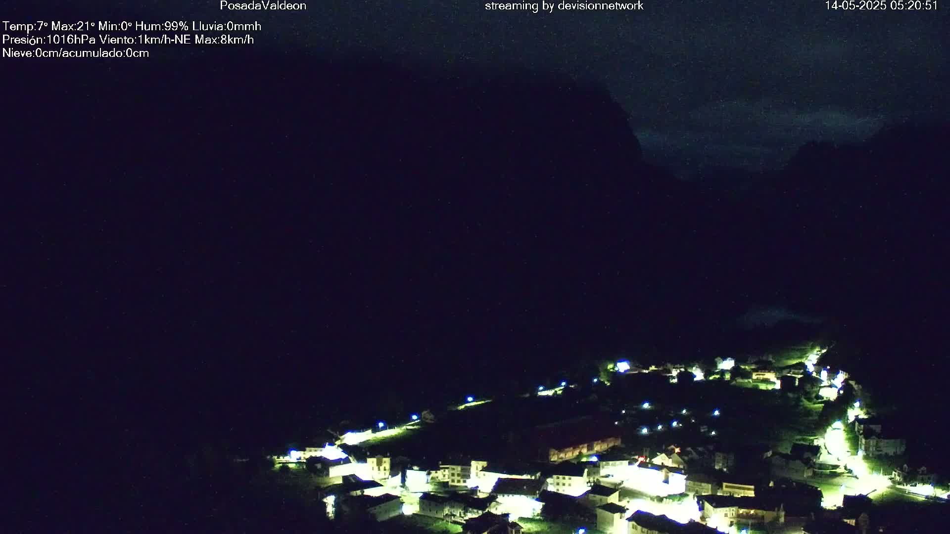 Picos de Europa Peaks & Posada de Valdeon Village  Live Cam - León, Castila&Leon, Spain