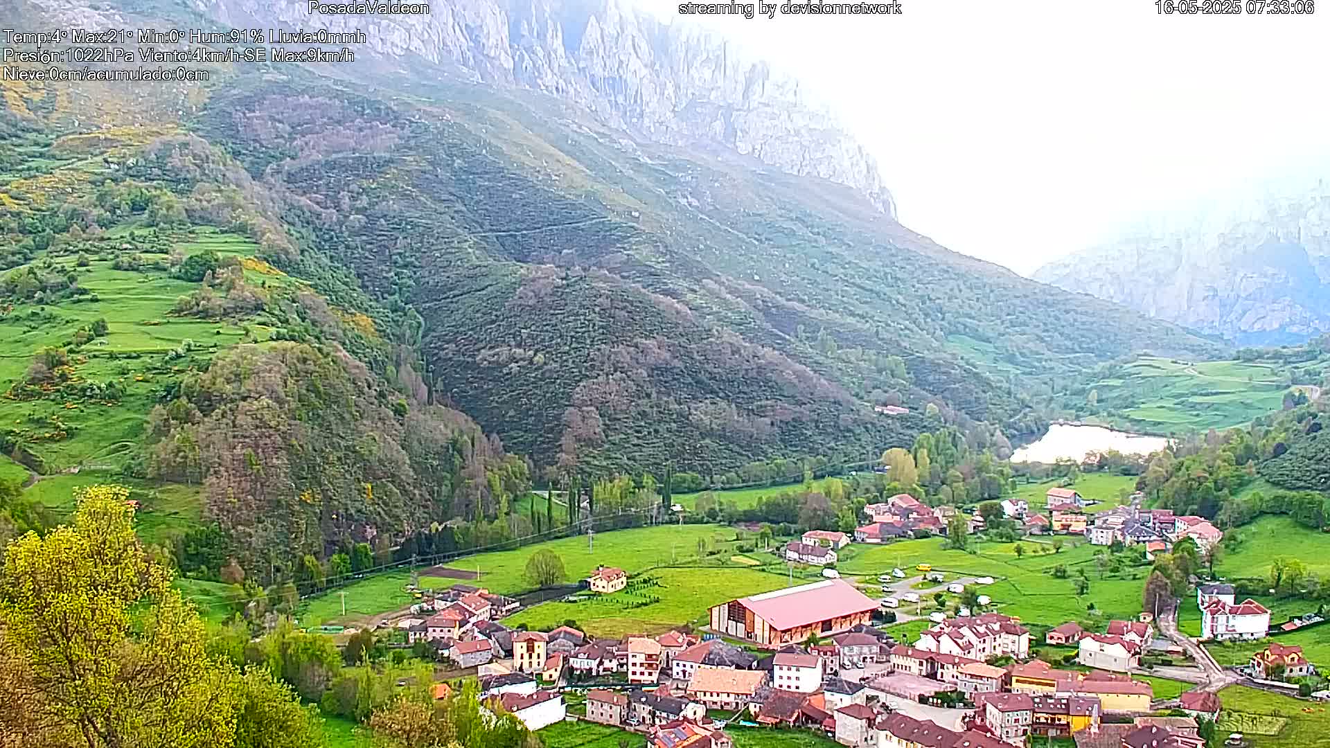 Picos de Europa Peaks & Posada de Valdeon Village  Live Cam - León, Castila&Leon, Spain