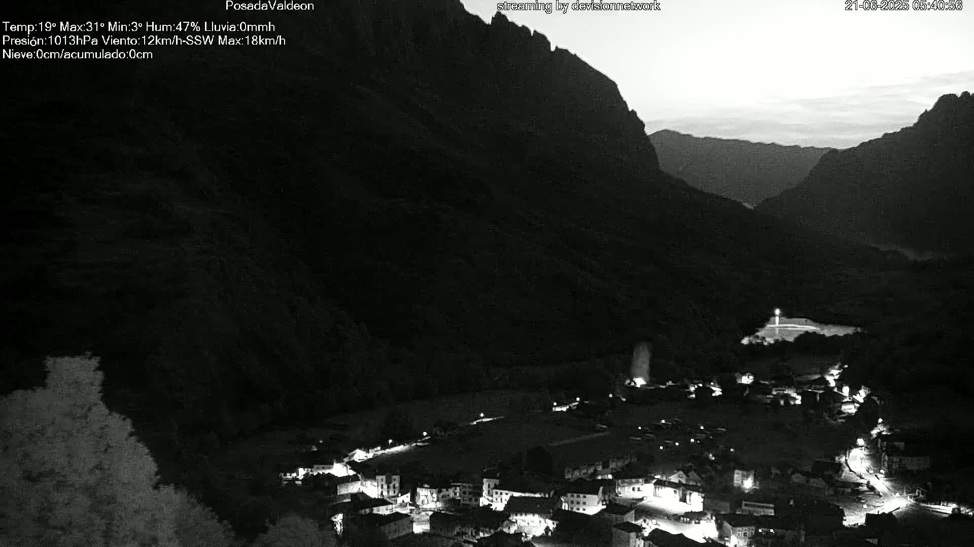 Picos de Europa Peaks & Posada de Valdeon Village  Live Cam - León, Castila&Leon, Spain