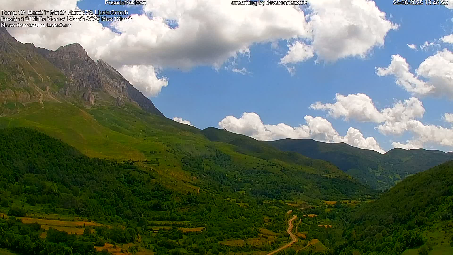 Picos de Europa Peaks & Posada de Valdeon Village  Live Cam - León, Castila&Leon, Spain