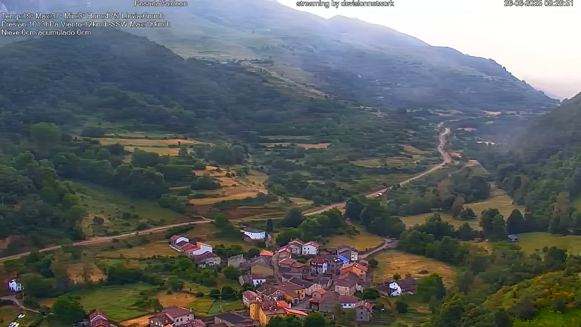Picos de Europa Peaks & Posada de Valdeon Village  Live Cam - León, Castila&Leon, Spain