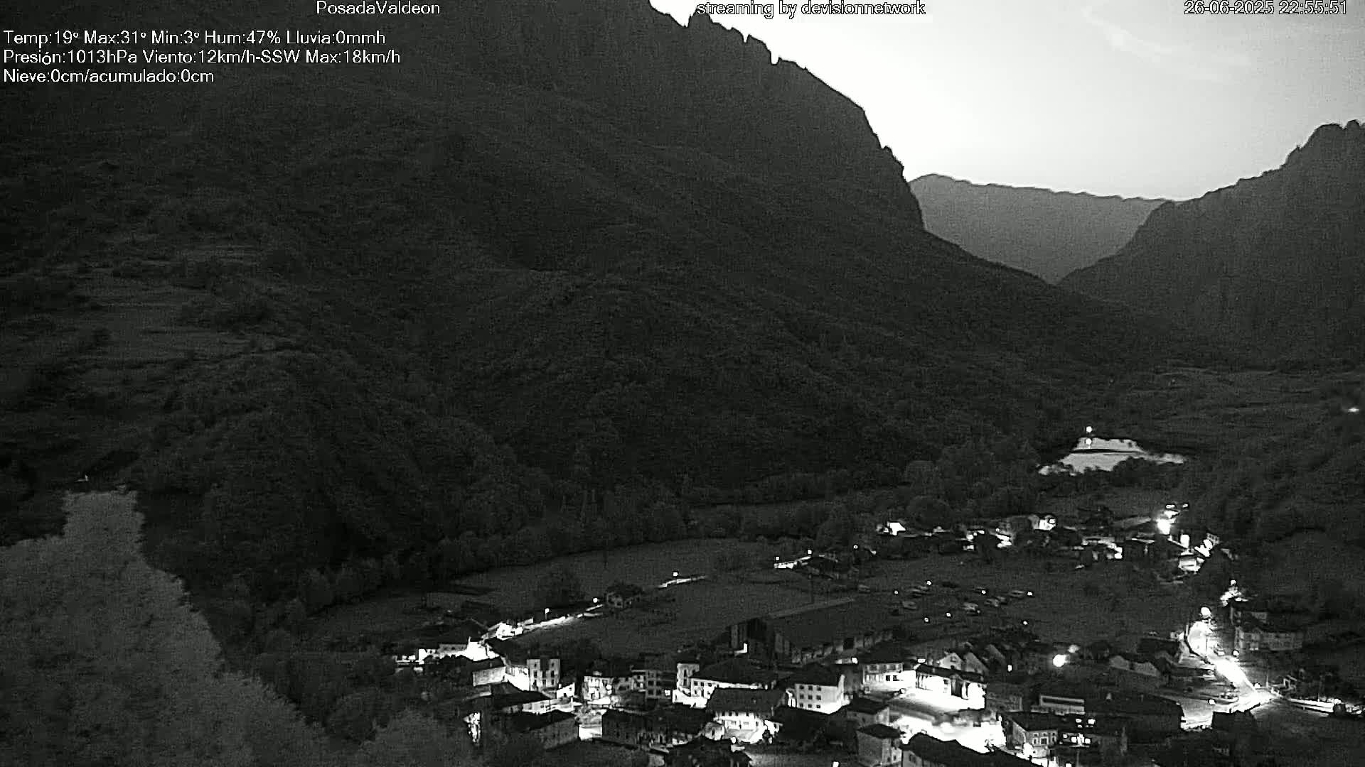 Picos de Europa Peaks & Posada de Valdeon Village  Live Cam - León, Castila&Leon, Spain