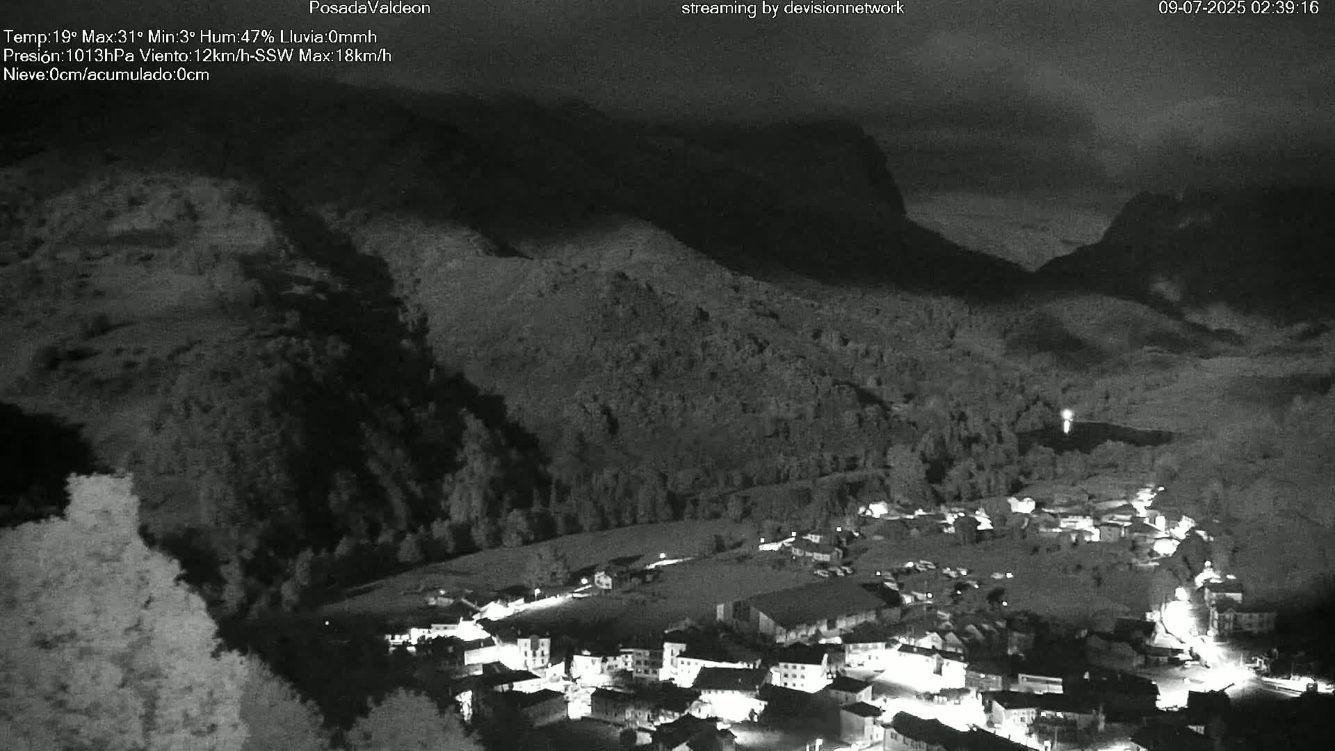 Picos de Europa Peaks & Posada de Valdeon Village  Live Cam - León, Castila&Leon, Spain