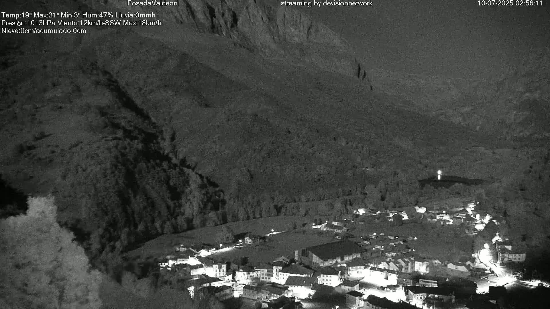 Picos de Europa Peaks & Posada de Valdeon Village  Live Cam - León, Castila&Leon, Spain