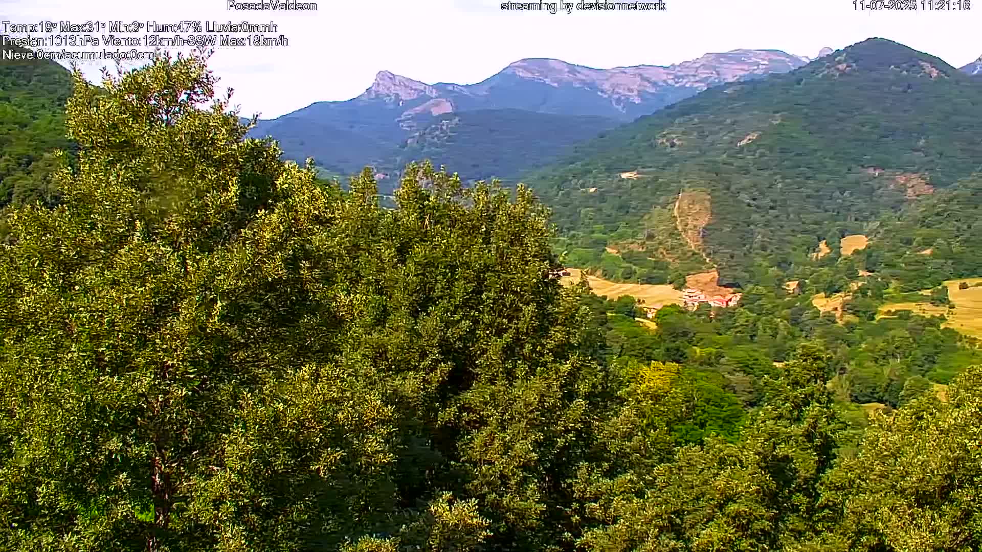 Picos de Europa Peaks & Posada de Valdeon Village  Live Cam - León, Castila&Leon, Spain
