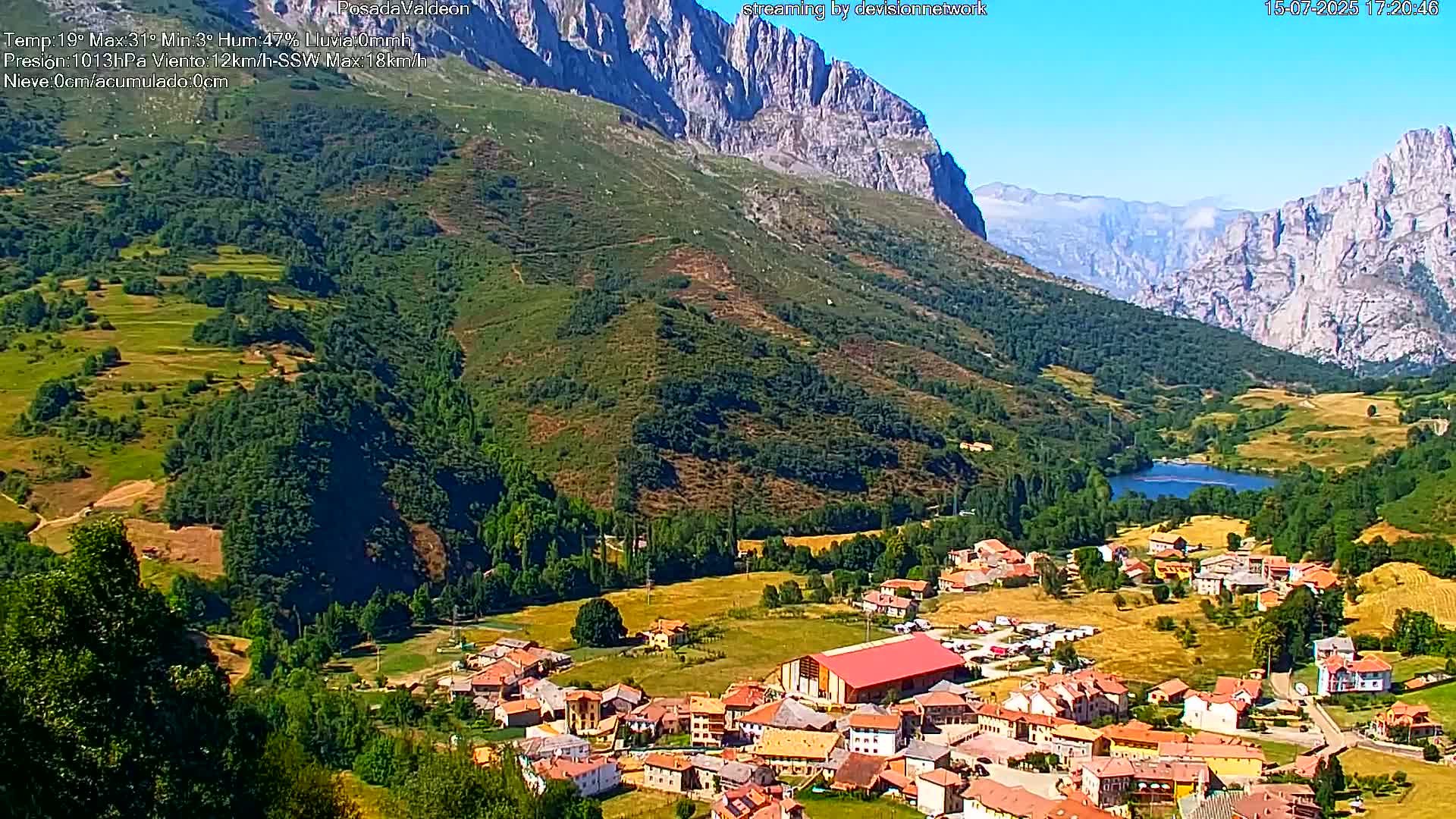 Picos de Europa Peaks & Posada de Valdeon Village  Live Cam - León, Castila&Leon, Spain