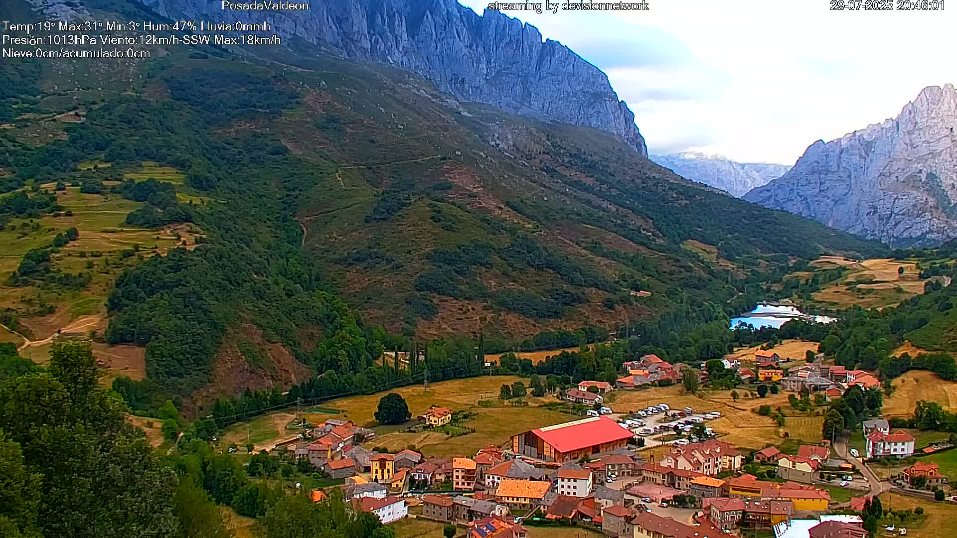 Picos de Europa Peaks & Posada de Valdeon Village  Live Cam - León, Castila&Leon, Spain