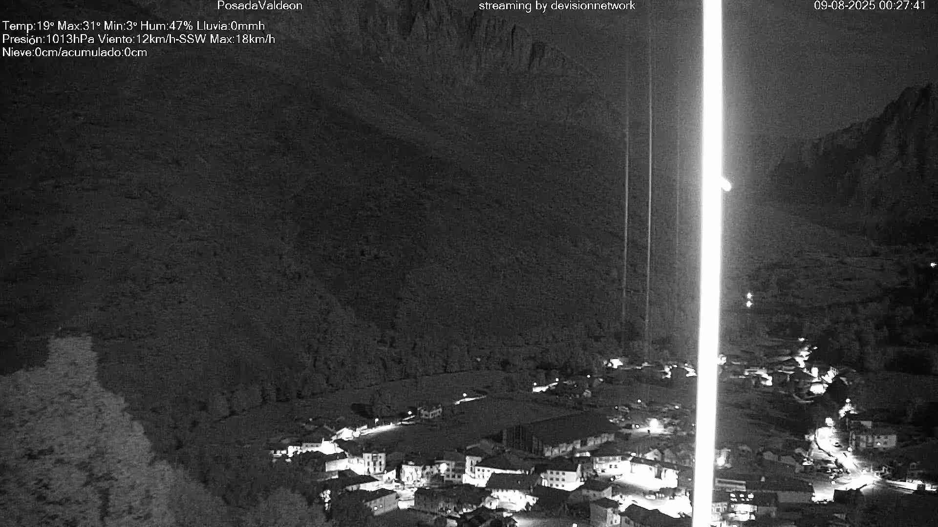 Picos de Europa Peaks & Posada de Valdeon Village  Live Cam - León, Castila&Leon, Spain