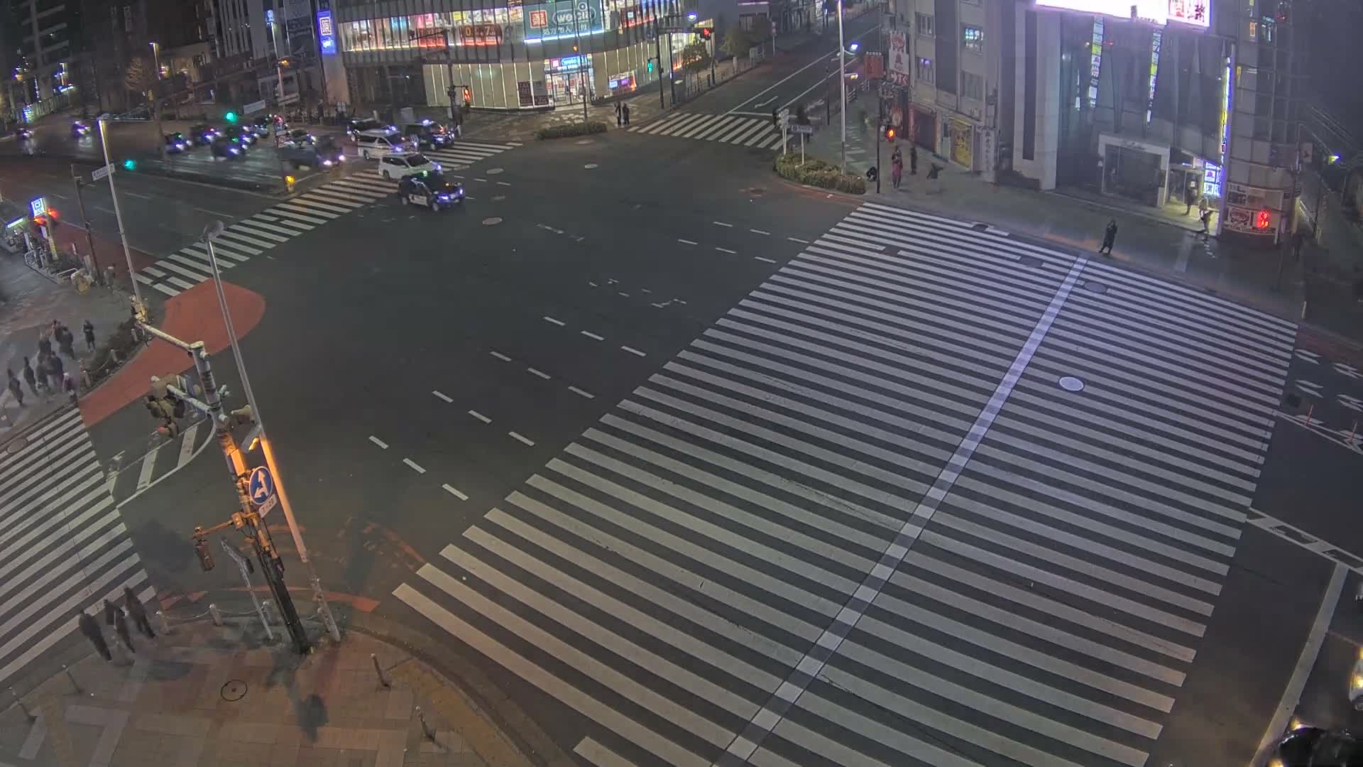 Tokyo, Shinjuku, Ome-kaido Avenue & Otakibashi-dori O Guard Intersection Scramble Crossing ( 東京 新宿青梅街道・小滝橋通り大ガード交差点スクランブル交差点) Live Cam  - Nishishinjuku, Shinjuku-ku, Tokyo, Kantō, Honshu, Japan