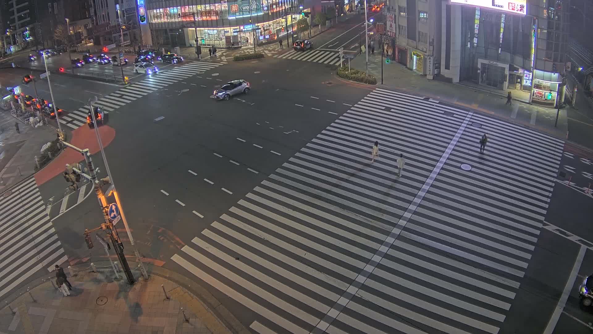 Tokyo, Shinjuku, Ome-kaido Avenue & Otakibashi-dori O Guard Intersection Scramble Crossing ( 東京 新宿青梅街道・小滝橋通り大ガード交差点スクランブル交差点) Live Cam  - Nishishinjuku, Shinjuku-ku, Tokyo, Kantō, Honshu, Japan