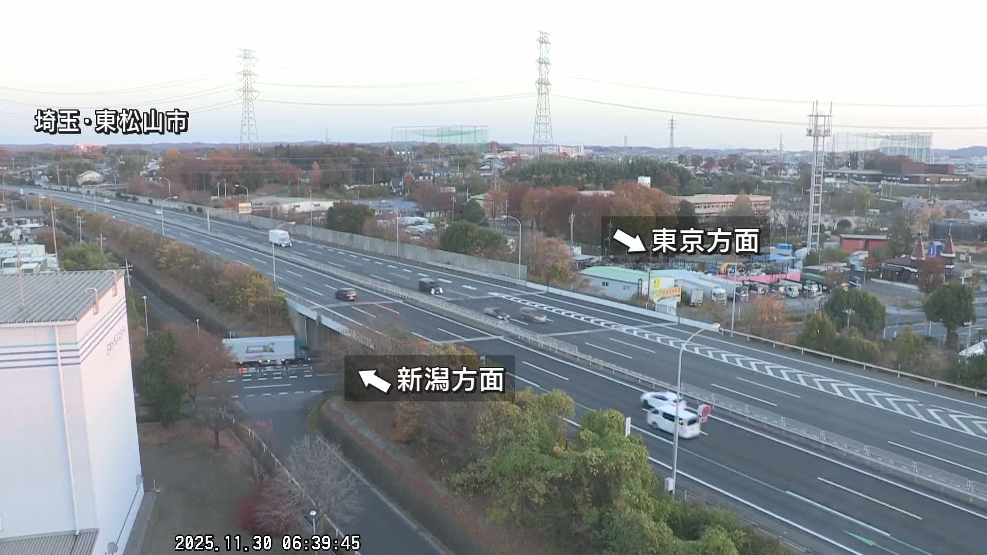 Saitama, Higashimatsuyama City & Kan-Etsu Expressway Higashimatsuyama Intersection Area ( 埼玉県東松山市・関越自動車道東松山交差点付近 )  Live Cam - Ishibashi, Higashimatsuyama Shi, Saitama, Kantō, Honshu, Japan