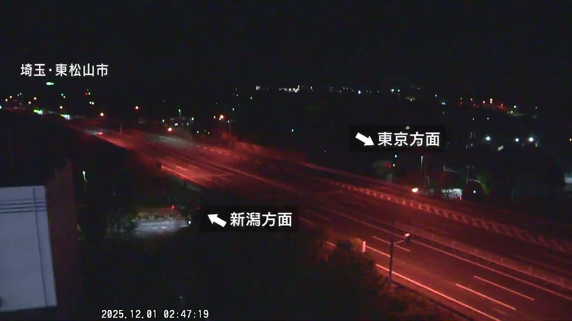 Saitama, Higashimatsuyama City & Kan-Etsu Expressway Higashimatsuyama Intersection Area ( 埼玉県東松山市・関越自動車道東松山交差点付近 )  Live Cam - Ishibashi, Higashimatsuyama Shi, Saitama, Kantō, Honshu, Japan