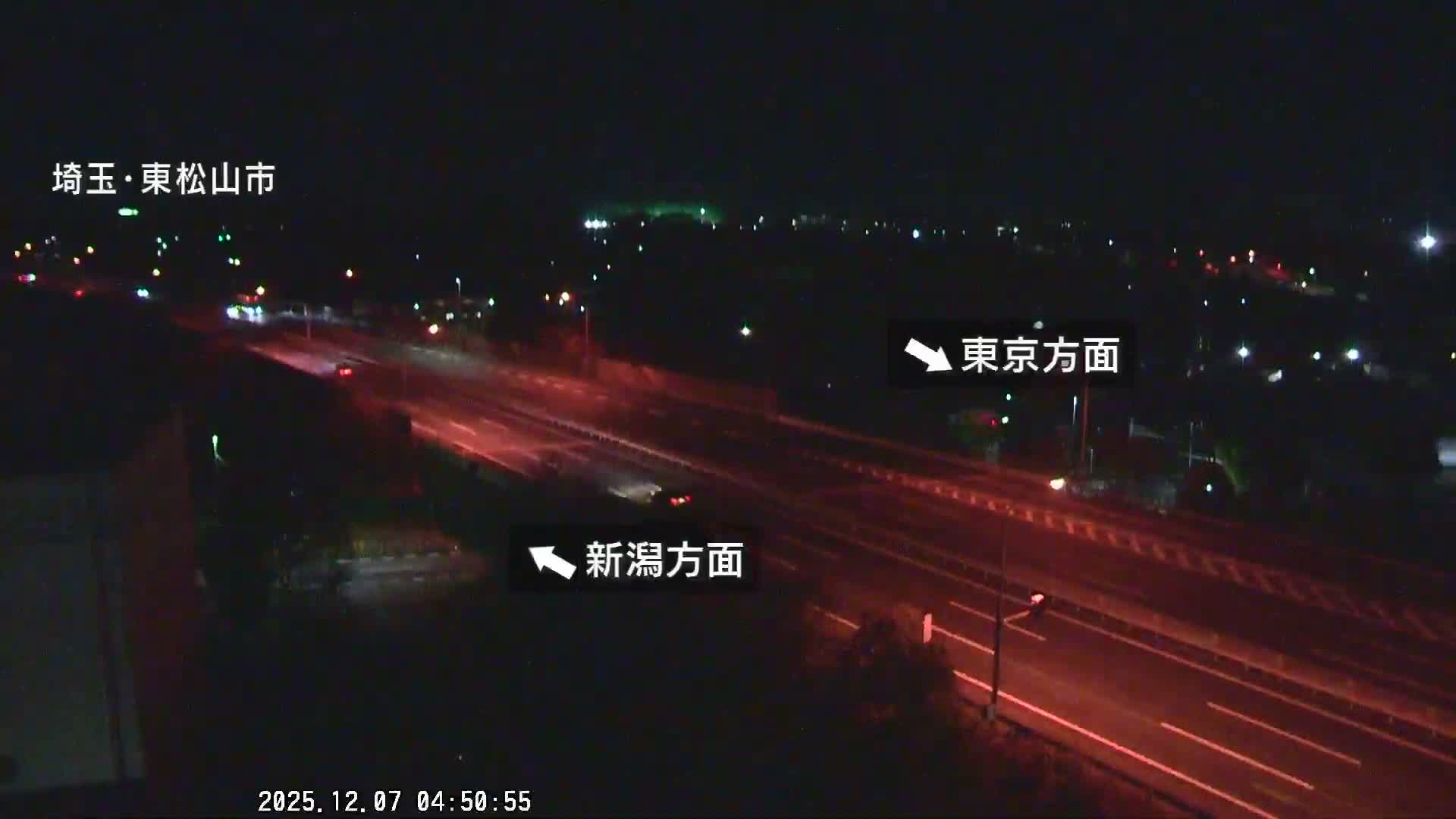Saitama, Higashimatsuyama City & Kan-Etsu Expressway Higashimatsuyama Intersection Area ( 埼玉県東松山市・関越自動車道東松山交差点付近 )  Live Cam - Ishibashi, Higashimatsuyama Shi, Saitama, Kantō, Honshu, Japan