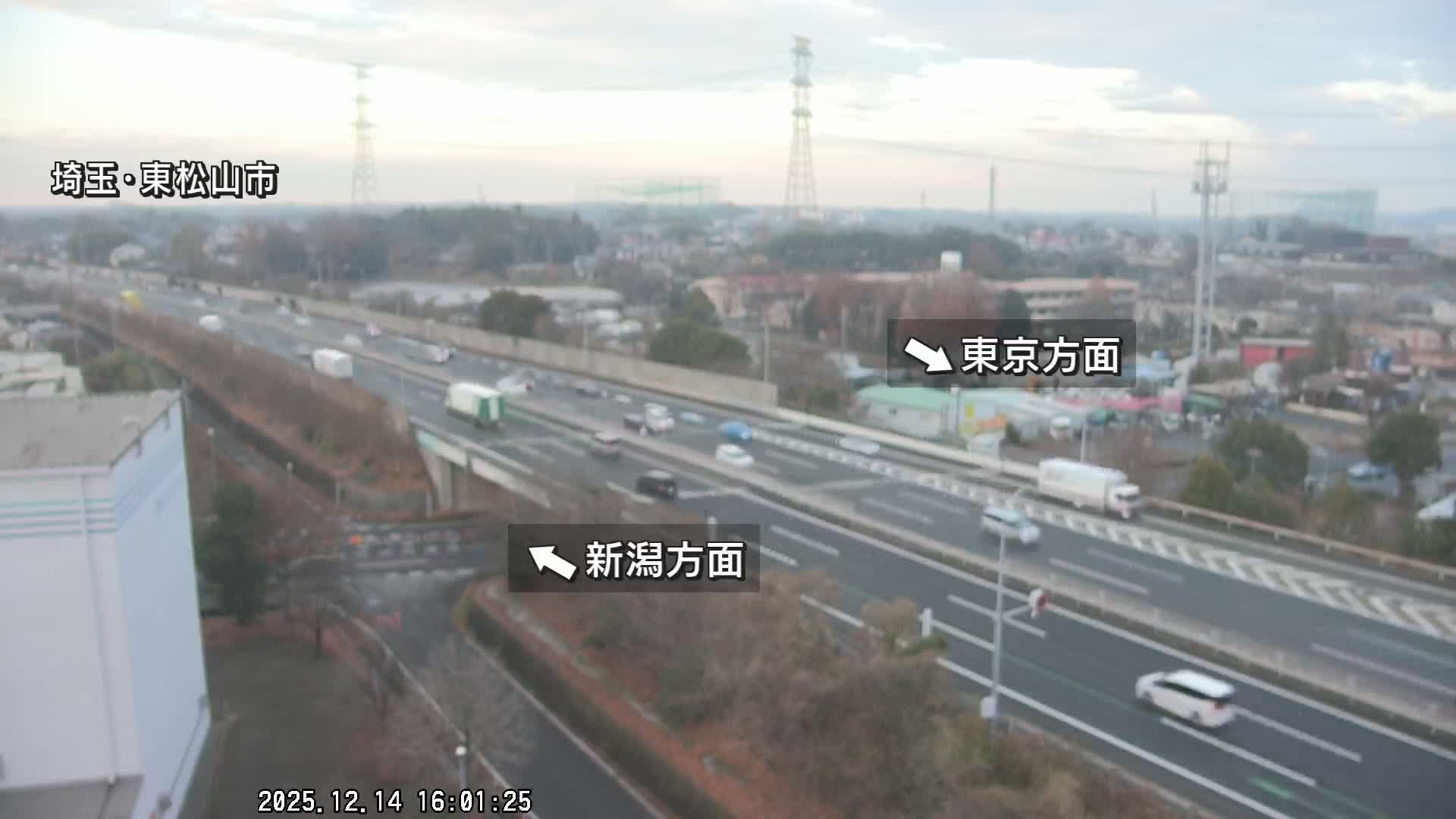Saitama, Higashimatsuyama City & Kan-Etsu Expressway Higashimatsuyama Intersection Area ( 埼玉県東松山市・関越自動車道東松山交差点付近 )  Live Cam - Ishibashi, Higashimatsuyama Shi, Saitama, Kantō, Honshu, Japan