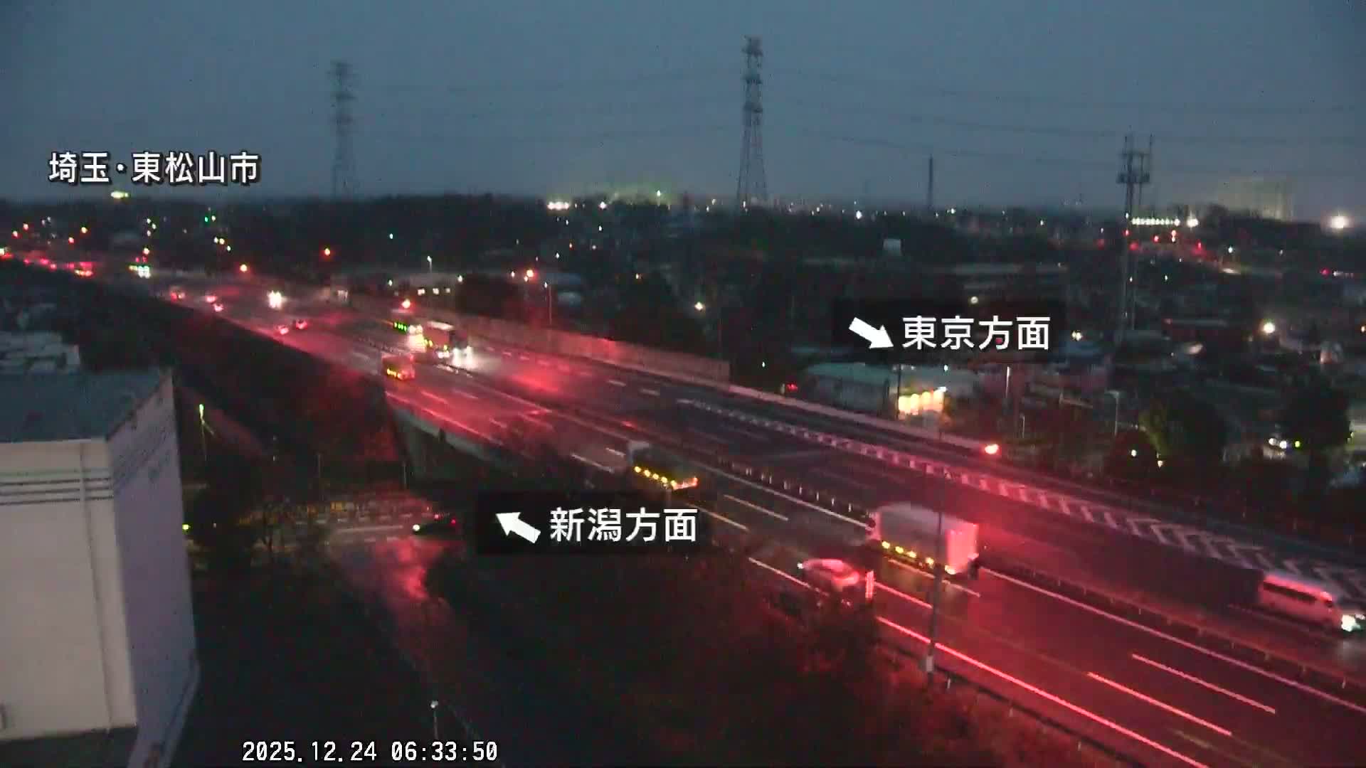 Saitama, Higashimatsuyama City & Kan-Etsu Expressway Higashimatsuyama Intersection Area ( 埼玉県東松山市・関越自動車道東松山交差点付近 )  Live Cam - Ishibashi, Higashimatsuyama Shi, Saitama, Kantō, Honshu, Japan