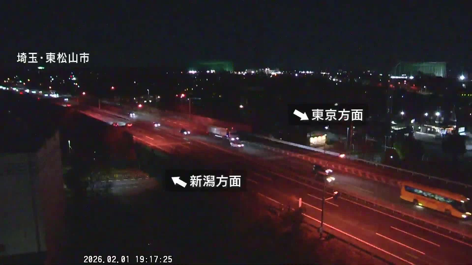 Saitama, Higashimatsuyama City & Kan-Etsu Expressway Higashimatsuyama Intersection Area ( 埼玉県東松山市・関越自動車道東松山交差点付近 )  Live Cam - Ishibashi, Higashimatsuyama Shi, Saitama, Kantō, Honshu, Japan