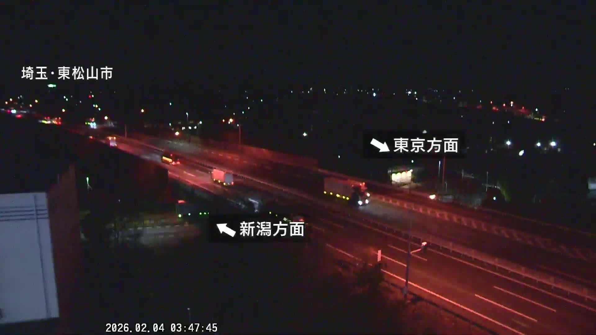Saitama, Higashimatsuyama City & Kan-Etsu Expressway Higashimatsuyama Intersection Area ( 埼玉県東松山市・関越自動車道東松山交差点付近 )  Live Cam - Ishibashi, Higashimatsuyama Shi, Saitama, Kantō, Honshu, Japan
