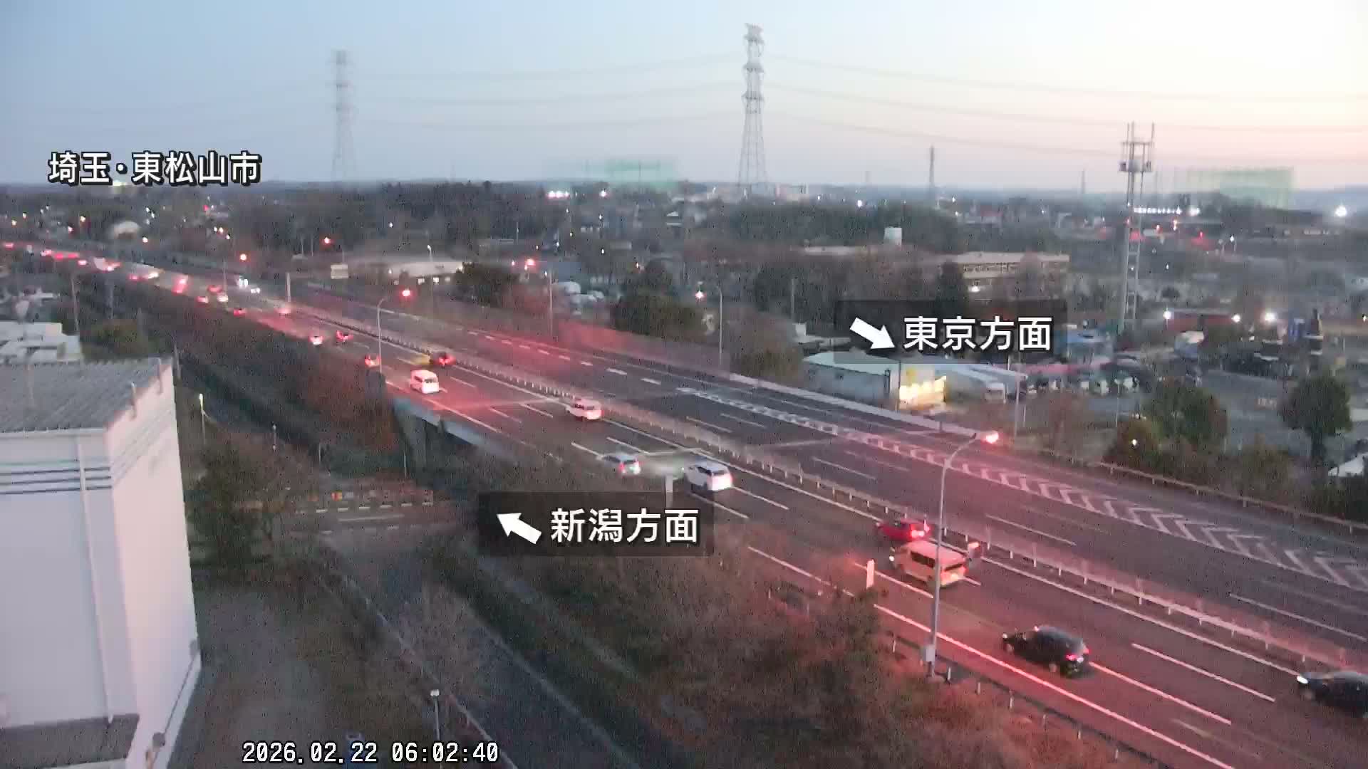 Saitama, Higashimatsuyama City & Kan-Etsu Expressway Higashimatsuyama Intersection Area ( 埼玉県東松山市・関越自動車道東松山交差点付近 )  Live Cam - Ishibashi, Higashimatsuyama Shi, Saitama, Kantō, Honshu, Japan