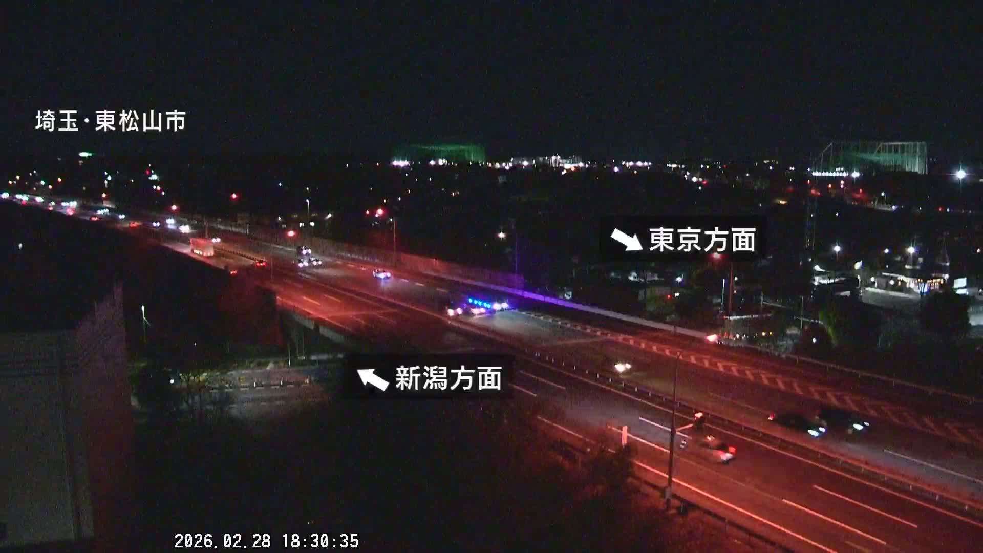 Saitama, Higashimatsuyama City & Kan-Etsu Expressway Higashimatsuyama Intersection Area ( 埼玉県東松山市・関越自動車道東松山交差点付近 )  Live Cam - Ishibashi, Higashimatsuyama Shi, Saitama, Kantō, Honshu, Japan