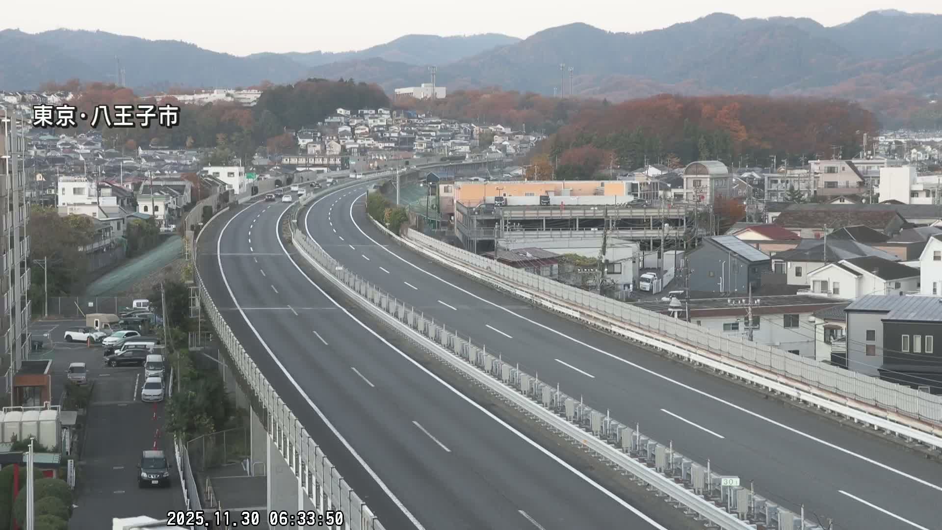 Hachioji City & Chuo Expressway ( 八王子市・中央自動車道 ) Live Cam - Kanoyamachi, Hachioji, Tokyo, Kantō, Honshu, Japan
