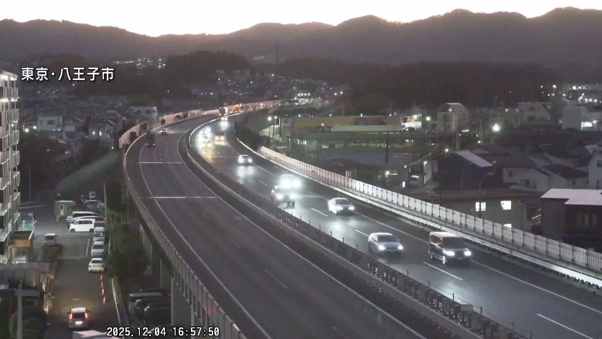 Hachioji City & Chuo Expressway ( 八王子市・中央自動車道 ) Live Cam - Kanoyamachi, Hachioji, Tokyo, Kantō, Honshu, Japan