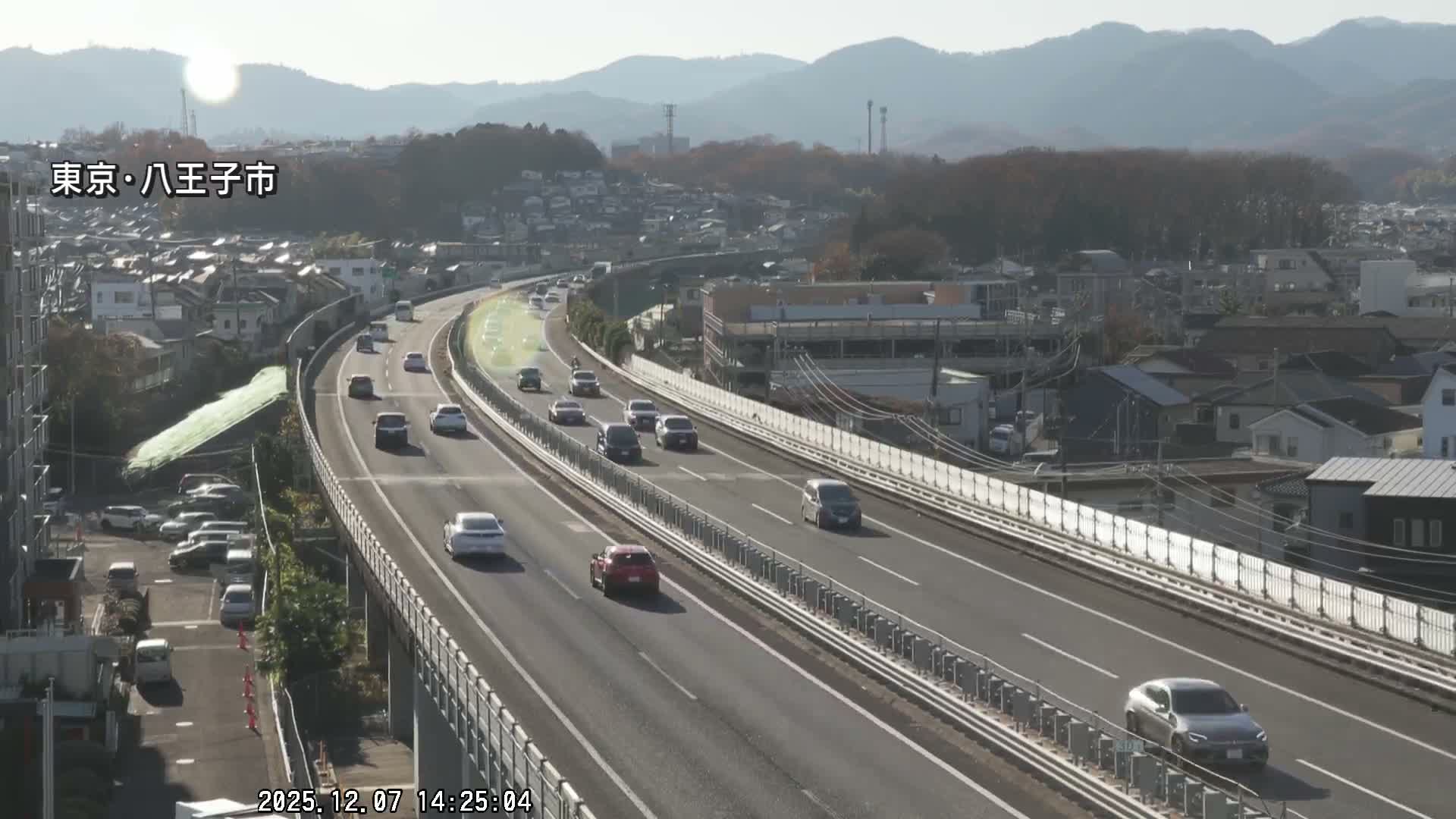 Hachioji City & Chuo Expressway ( 八王子市・中央自動車道 ) Live Cam - Kanoyamachi, Hachioji, Tokyo, Kantō, Honshu, Japan