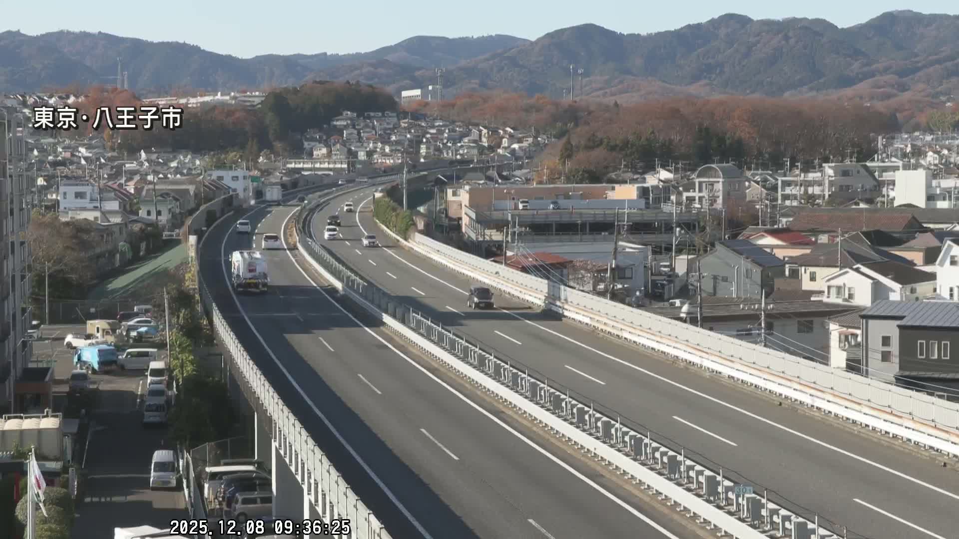 Hachioji City & Chuo Expressway ( 八王子市・中央自動車道 ) Live Cam - Kanoyamachi, Hachioji, Tokyo, Kantō, Honshu, Japan