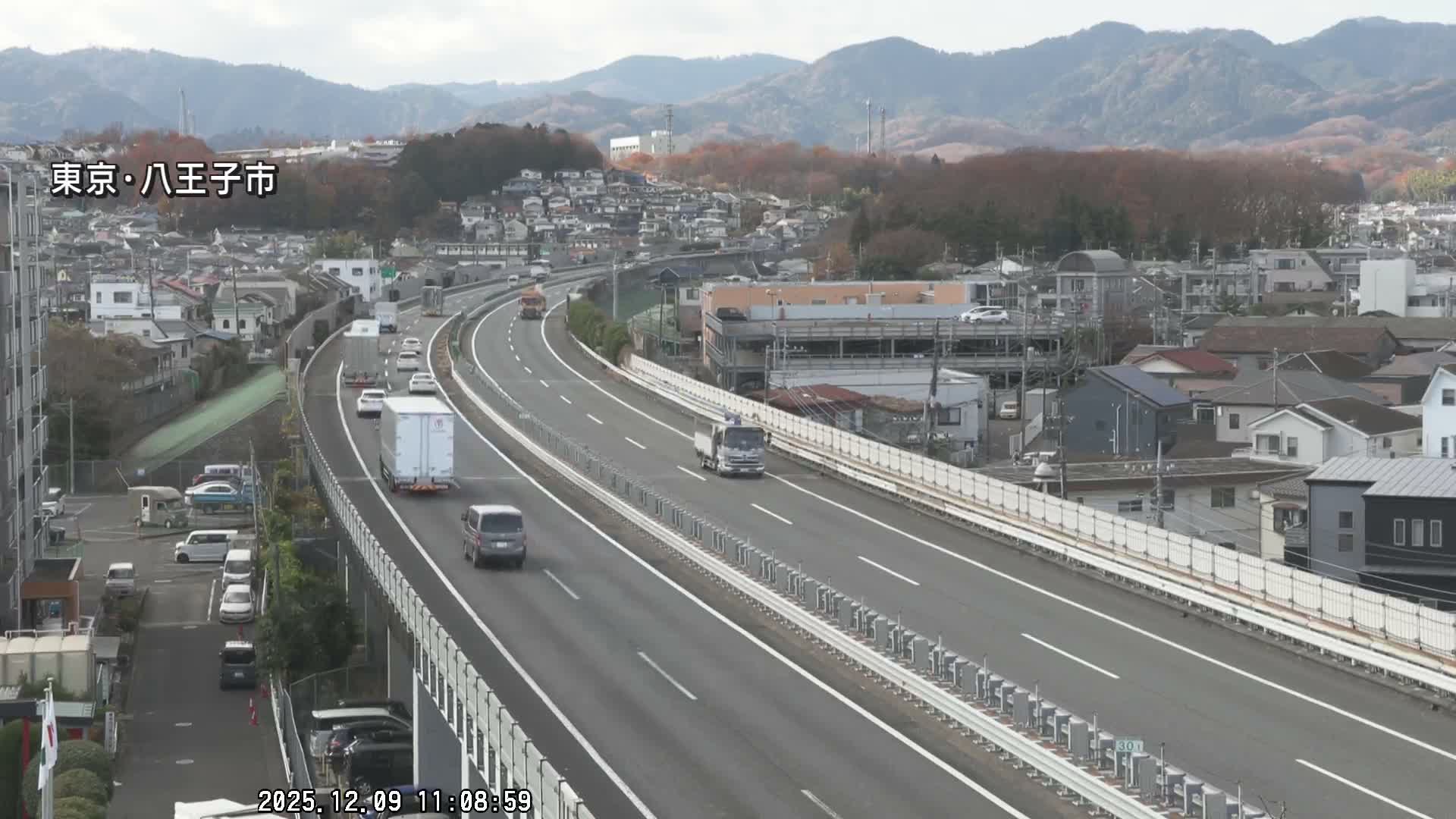 Hachioji City & Chuo Expressway ( 八王子市・中央自動車道 ) Live Cam - Kanoyamachi, Hachioji, Tokyo, Kantō, Honshu, Japan