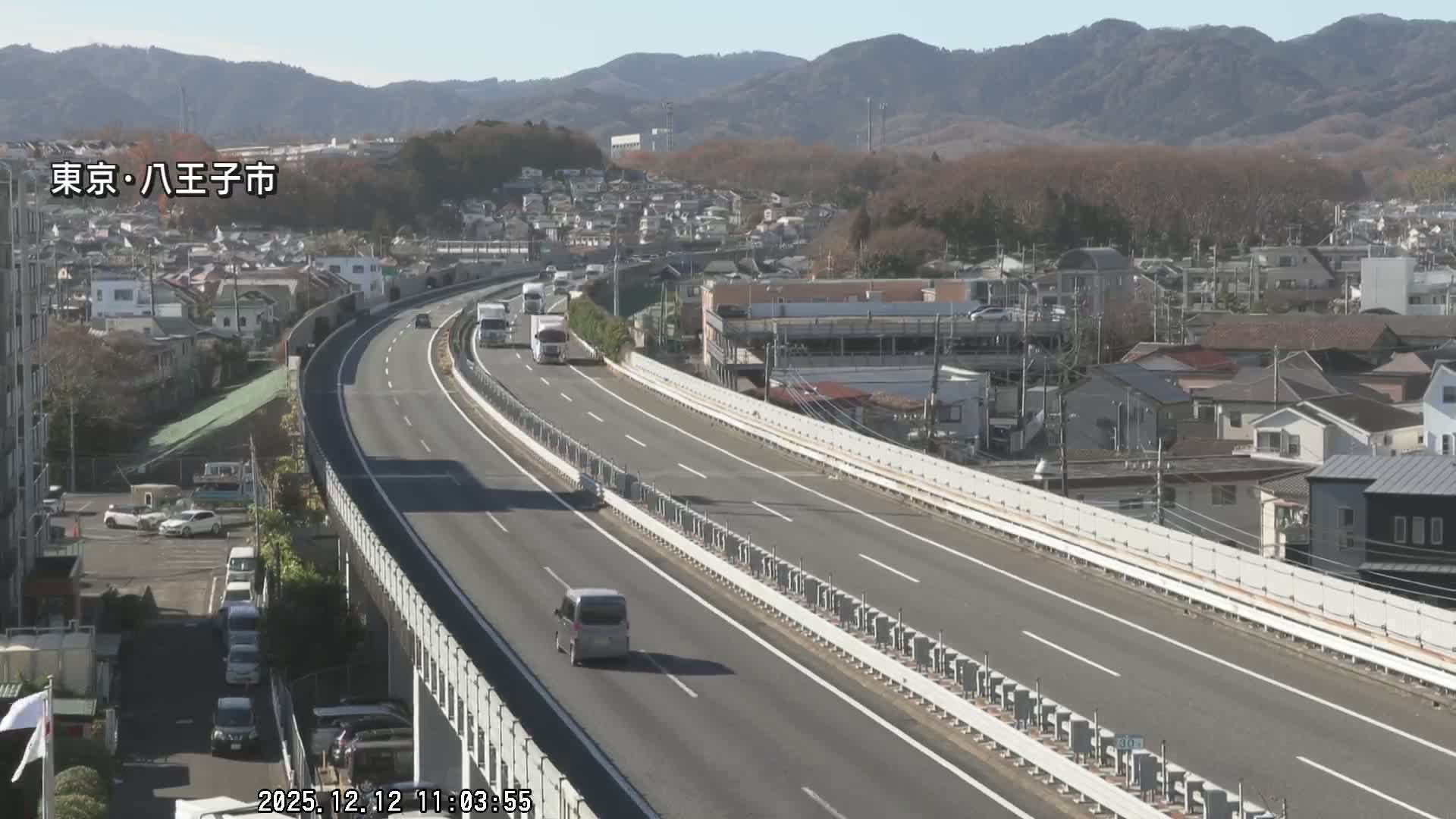 Hachioji City & Chuo Expressway ( 八王子市・中央自動車道 ) Live Cam - Kanoyamachi, Hachioji, Tokyo, Kantō, Honshu, Japan