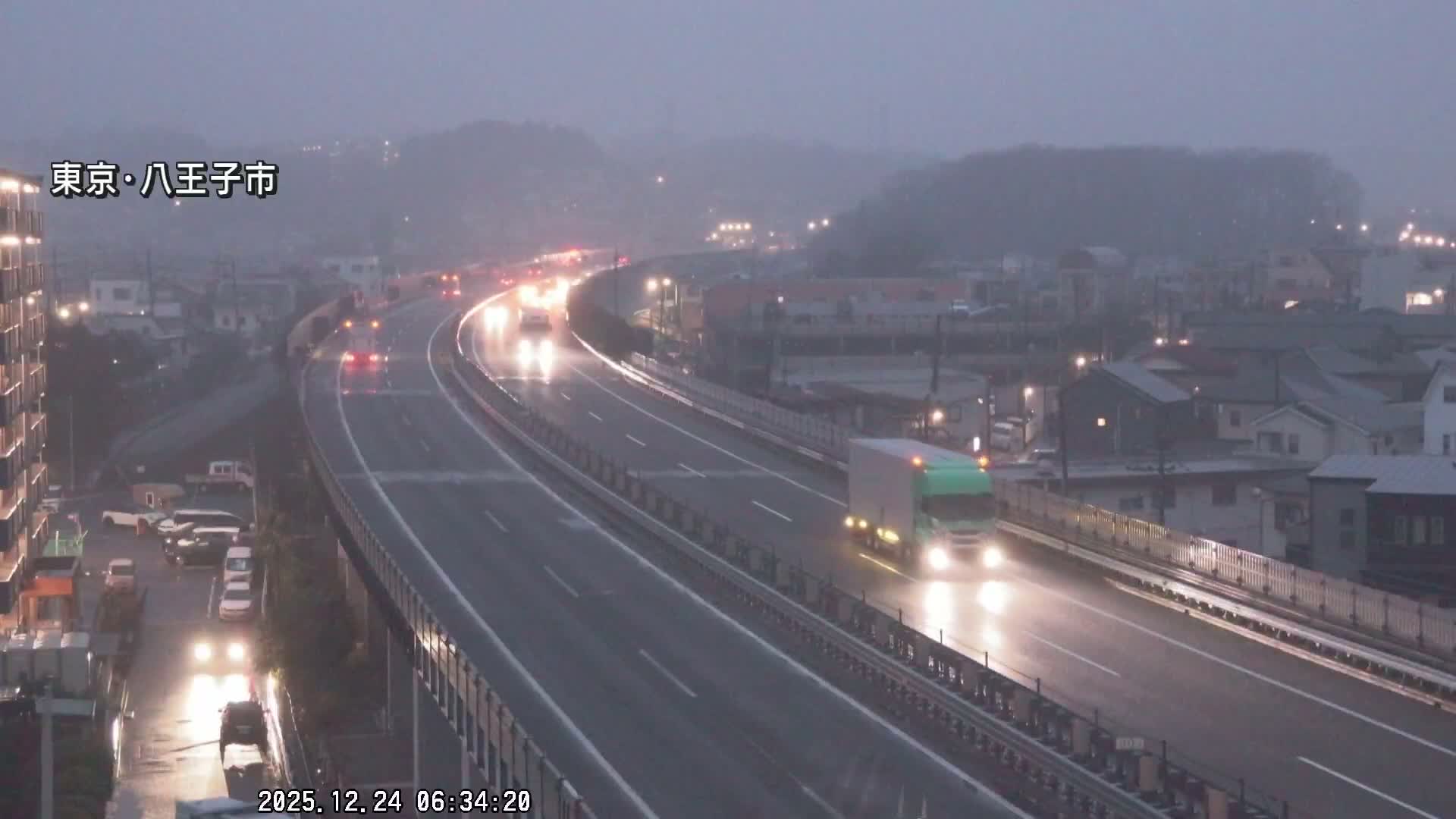 Hachioji City & Chuo Expressway ( 八王子市・中央自動車道 ) Live Cam - Kanoyamachi, Hachioji, Tokyo, Kantō, Honshu, Japan