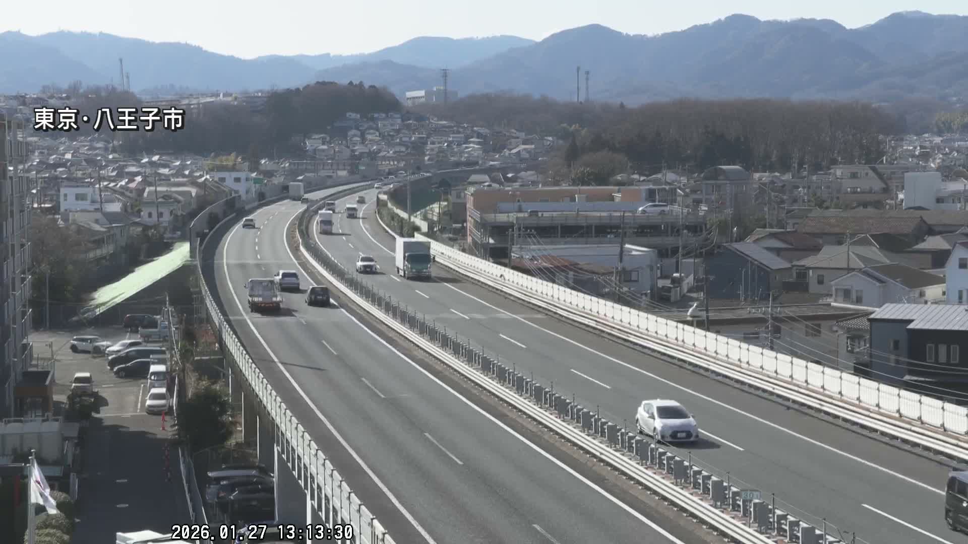 Hachioji City & Chuo Expressway ( 八王子市・中央自動車道 ) Live Cam - Kanoyamachi, Hachioji, Tokyo, Kantō, Honshu, Japan
