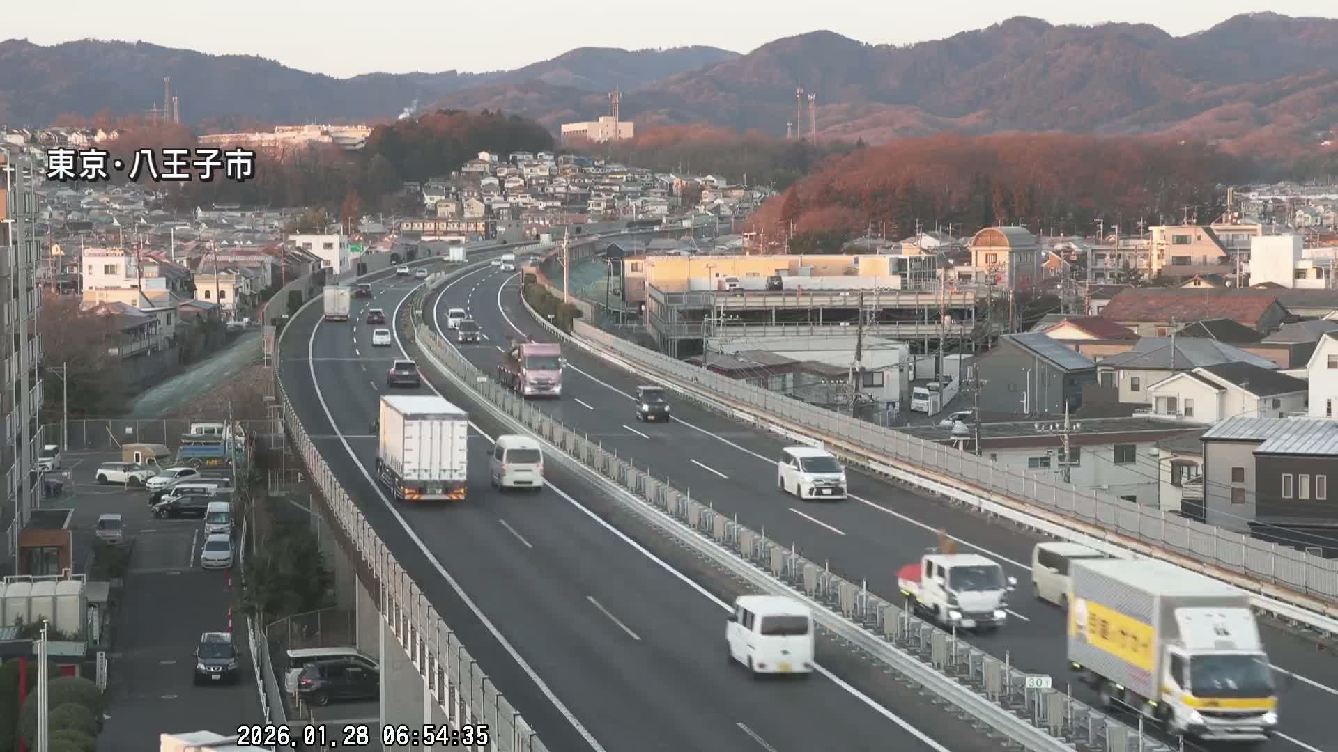 Hachioji City & Chuo Expressway ( 八王子市・中央自動車道 ) Live Cam - Kanoyamachi, Hachioji, Tokyo, Kantō, Honshu, Japan