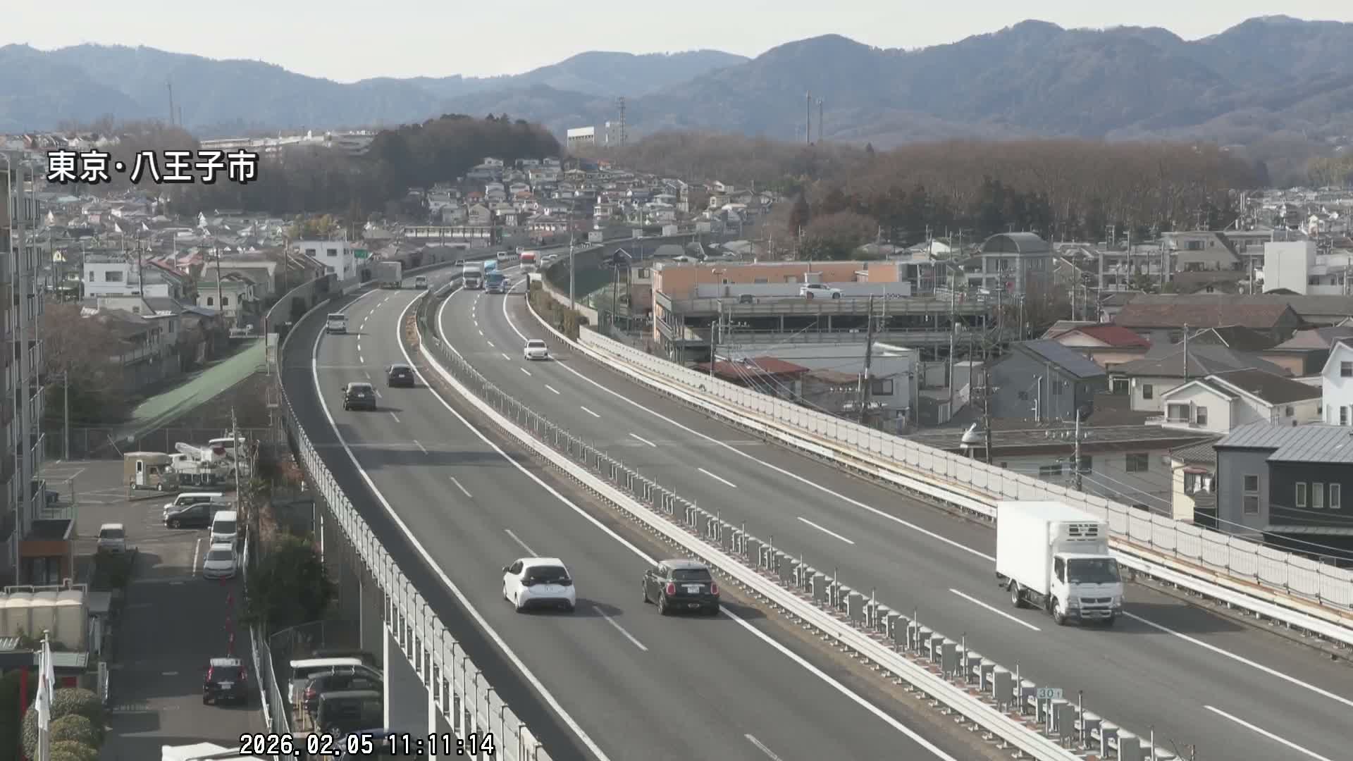 Hachioji City & Chuo Expressway ( 八王子市・中央自動車道 ) Live Cam - Kanoyamachi, Hachioji, Tokyo, Kantō, Honshu, Japan