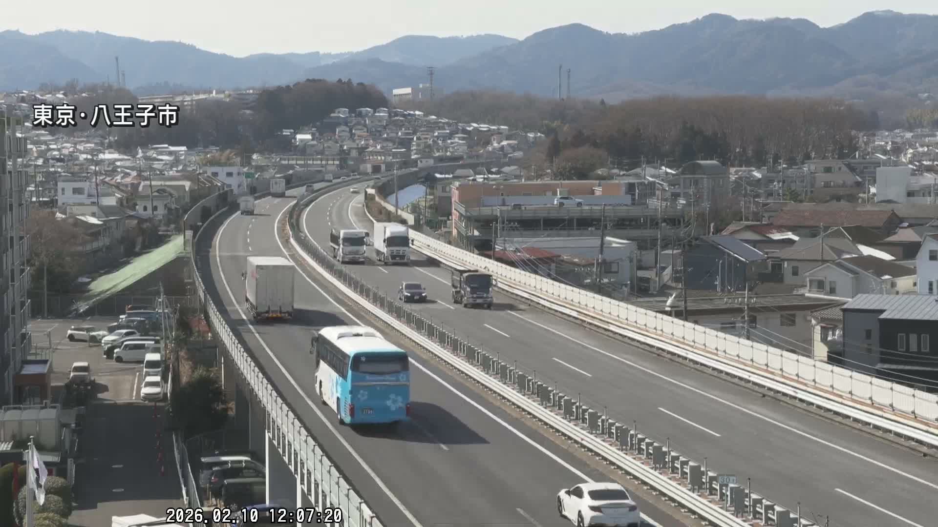 Hachioji City & Chuo Expressway ( 八王子市・中央自動車道 ) Live Cam - Kanoyamachi, Hachioji, Tokyo, Kantō, Honshu, Japan