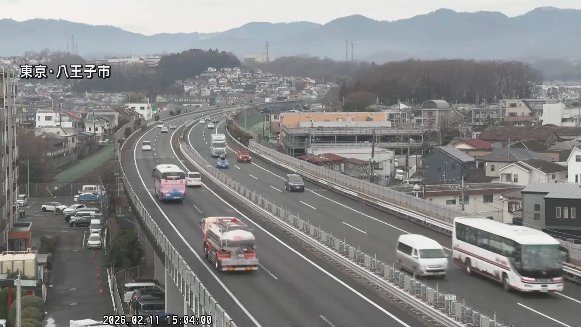 Hachioji City & Chuo Expressway ( 八王子市・中央自動車道 ) Live Cam - Kanoyamachi, Hachioji, Tokyo, Kantō, Honshu, Japan