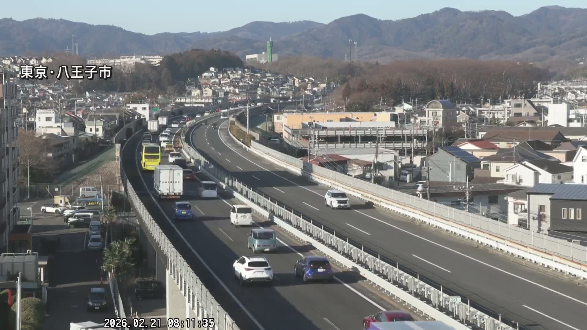 Hachioji City & Chuo Expressway ( 八王子市・中央自動車道 ) Live Cam - Kanoyamachi, Hachioji, Tokyo, Kantō, Honshu, Japan