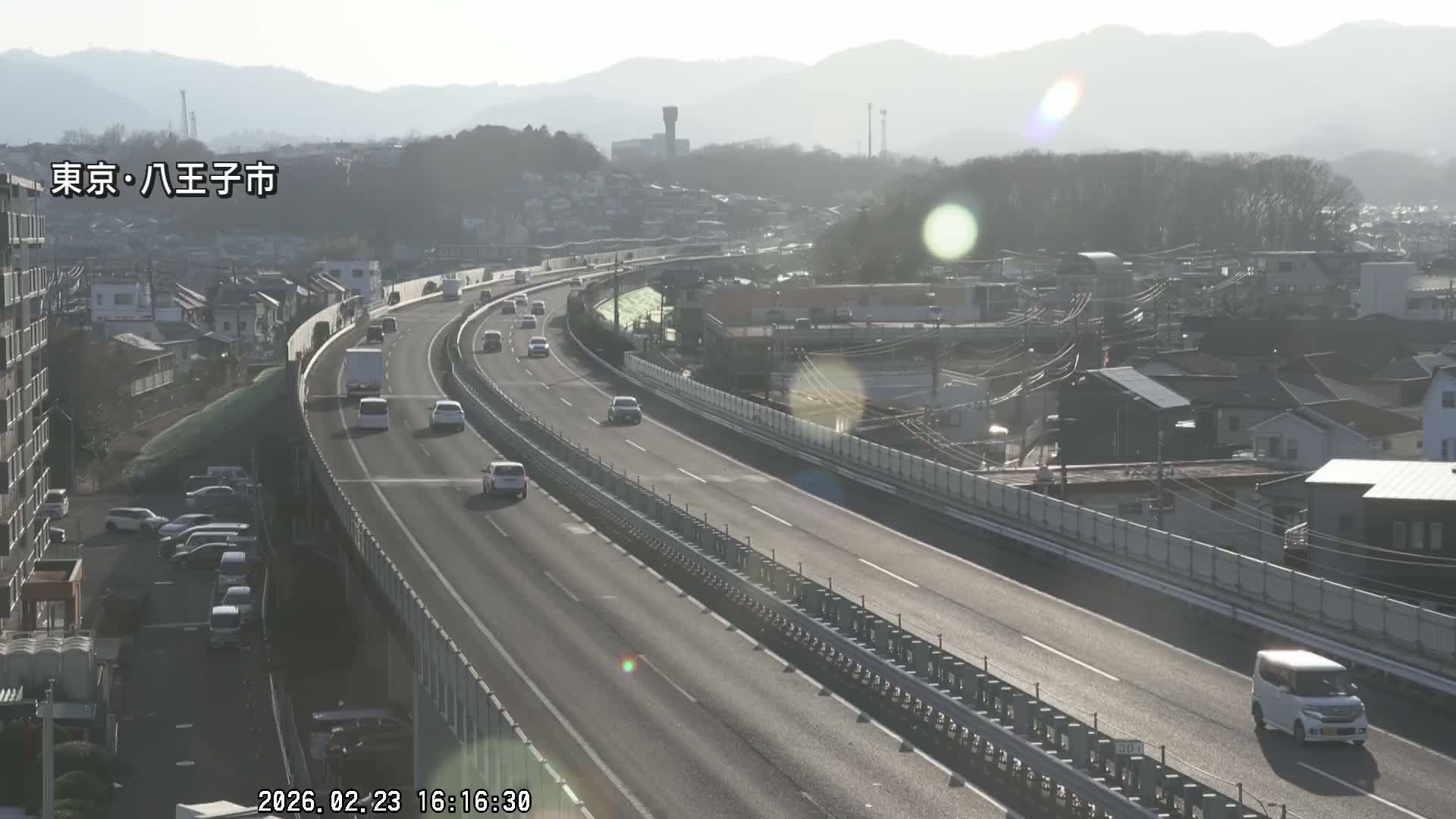 Hachioji City & Chuo Expressway ( 八王子市・中央自動車道 ) Live Cam - Kanoyamachi, Hachioji, Tokyo, Kantō, Honshu, Japan