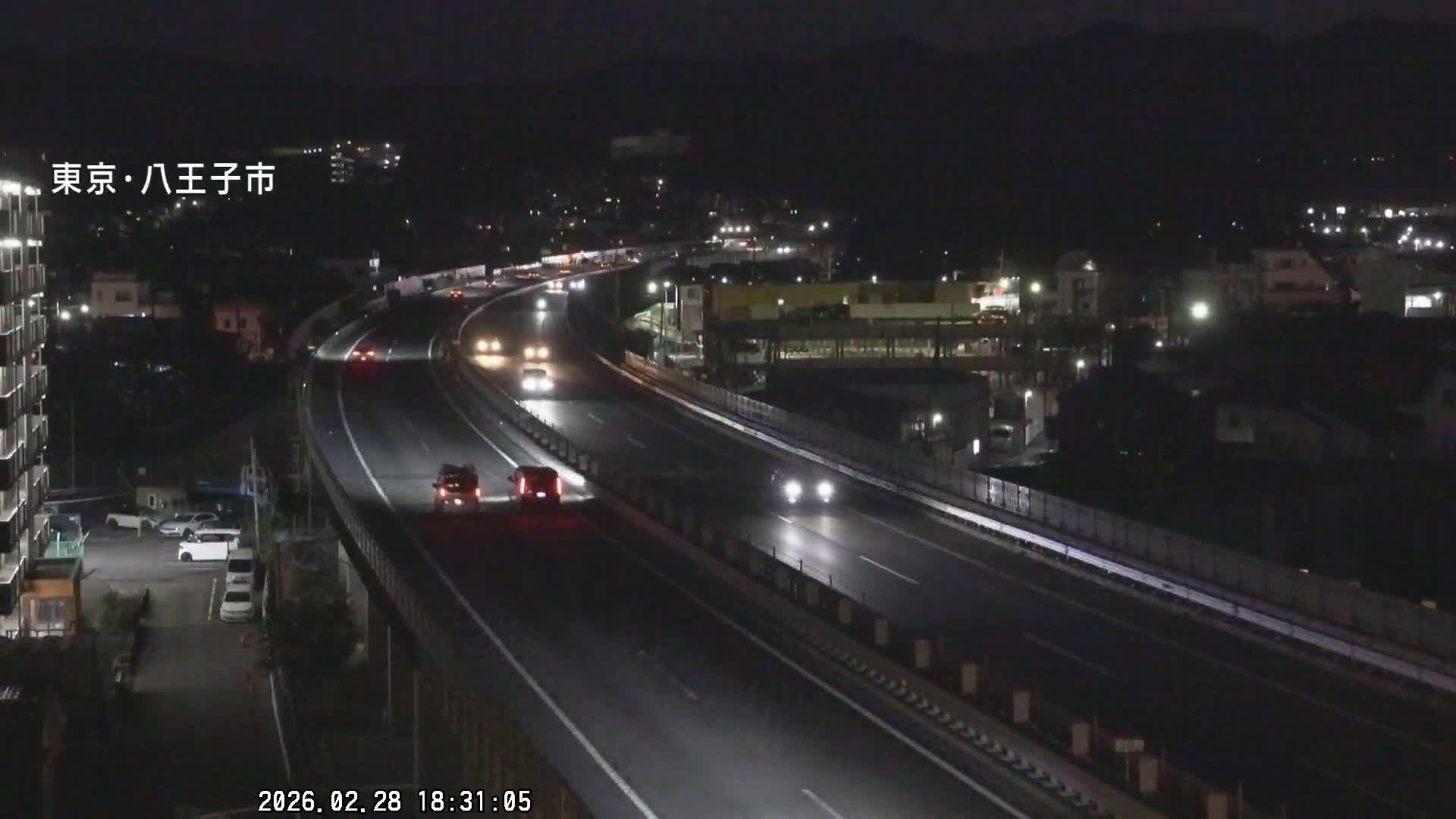 Hachioji City & Chuo Expressway ( 八王子市・中央自動車道 ) Live Cam - Kanoyamachi, Hachioji, Tokyo, Kantō, Honshu, Japan