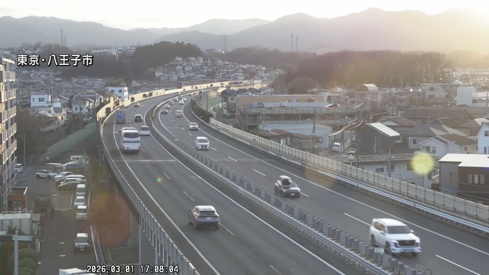 Hachioji City & Chuo Expressway ( 八王子市・中央自動車道 ) Live Cam - Kanoyamachi, Hachioji, Tokyo, Kantō, Honshu, Japan