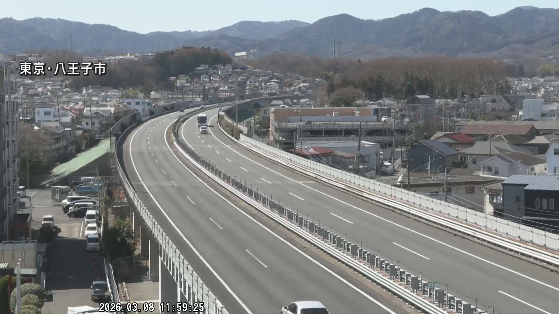 Hachioji City & Chuo Expressway ( 八王子市・中央自動車道 ) Live Cam - Kanoyamachi, Hachioji, Tokyo, Kantō, Honshu, Japan