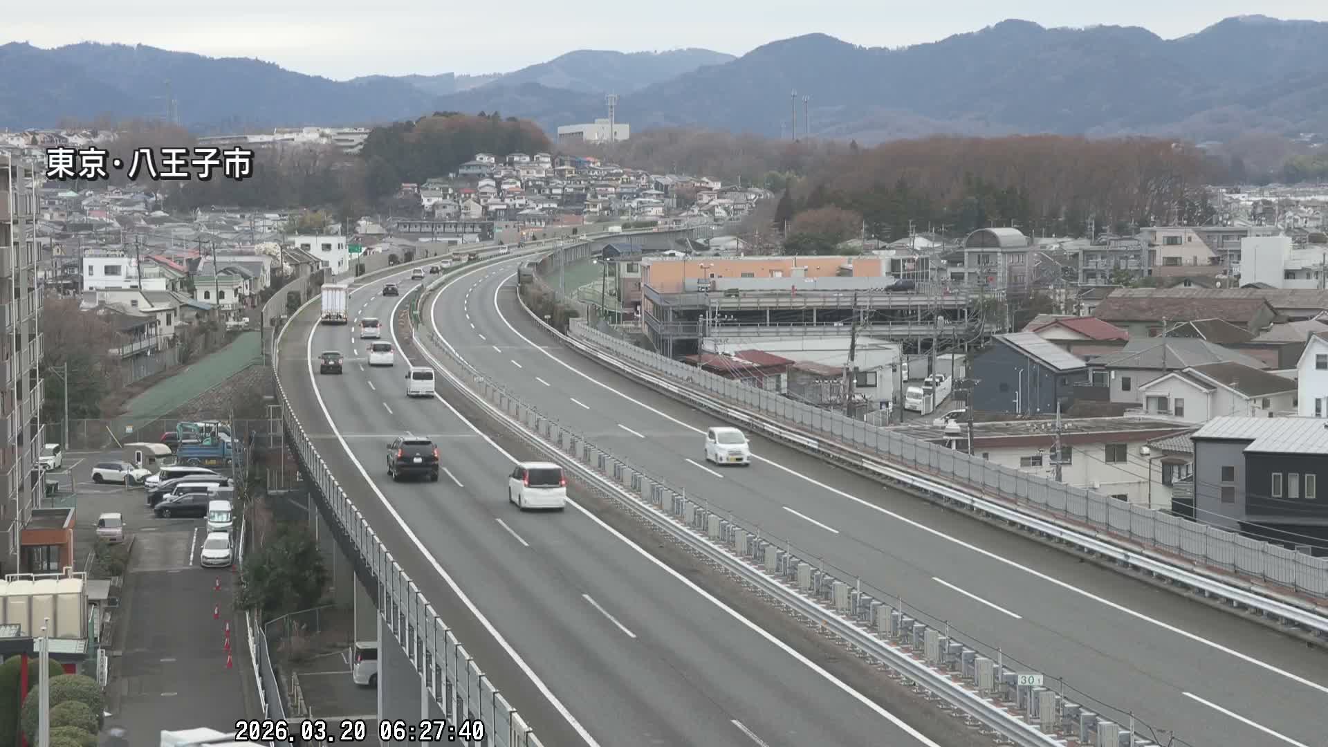 Hachioji City & Chuo Expressway ( 八王子市・中央自動車道 ) Live Cam - Kanoyamachi, Hachioji, Tokyo, Kantō, Honshu, Japan