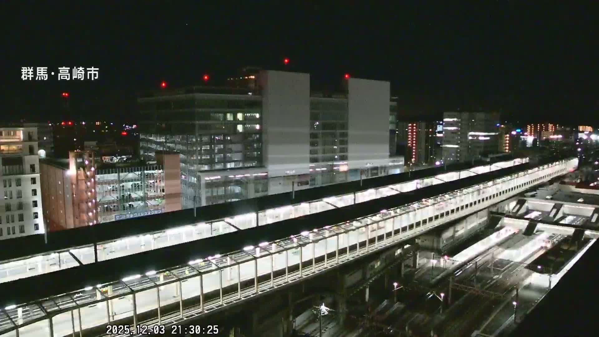 Gunma, Takasaki City Skyline & Akagi Volcano View from Takasaki Railway Station ( 群馬県、高崎市のスカイラインと赤城山の高崎駅からの眺め )   Live Cam - Yashimacho, Takasaki Shi, Gunma, Kantō, Honshu, Japan