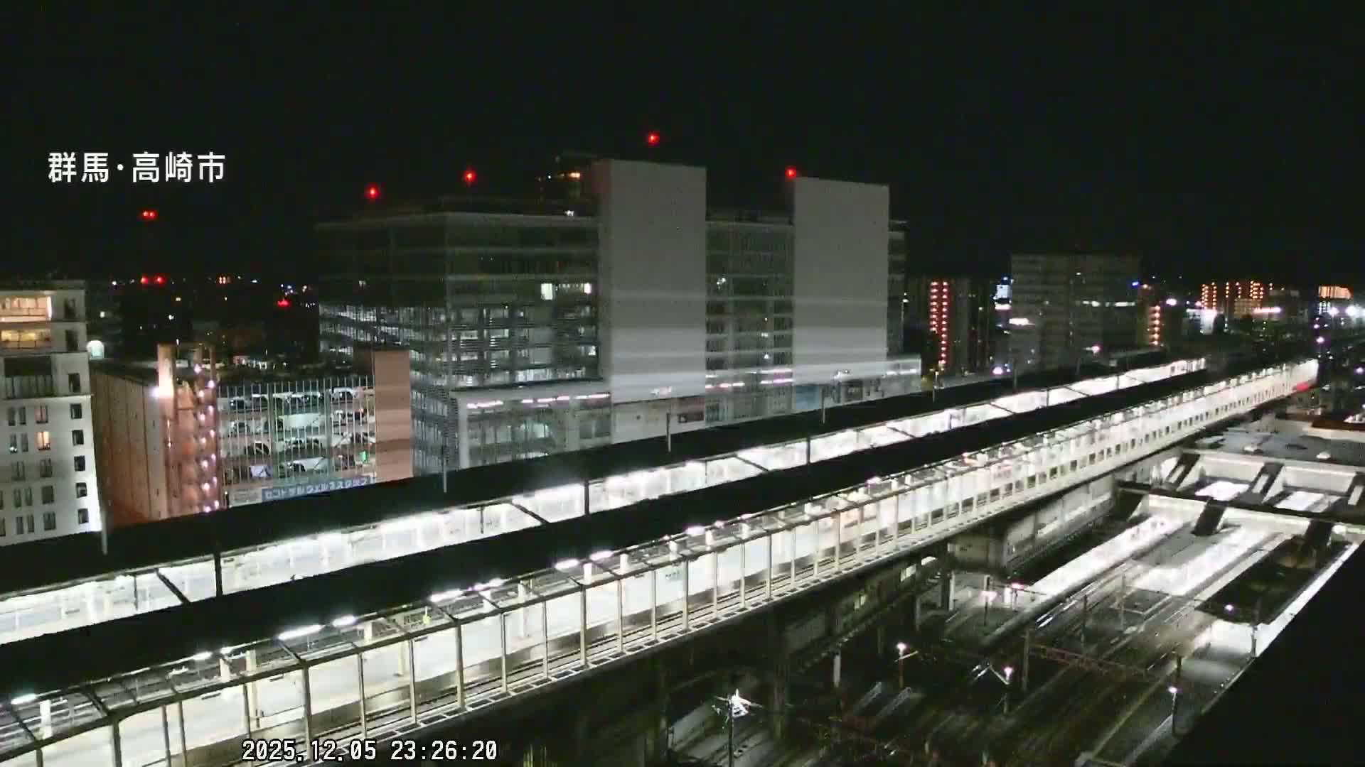 Gunma, Takasaki City Skyline & Akagi Volcano View from Takasaki Railway Station ( 群馬県、高崎市のスカイラインと赤城山の高崎駅からの眺め )   Live Cam - Yashimacho, Takasaki Shi, Gunma, Kantō, Honshu, Japan