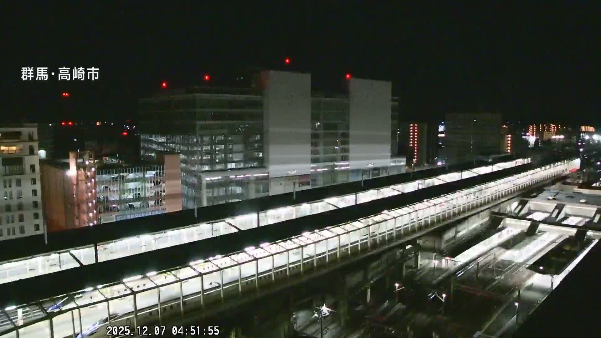 Gunma, Takasaki City Skyline & Akagi Volcano View from Takasaki Railway Station ( 群馬県、高崎市のスカイラインと赤城山の高崎駅からの眺め )   Live Cam - Yashimacho, Takasaki Shi, Gunma, Kantō, Honshu, Japan