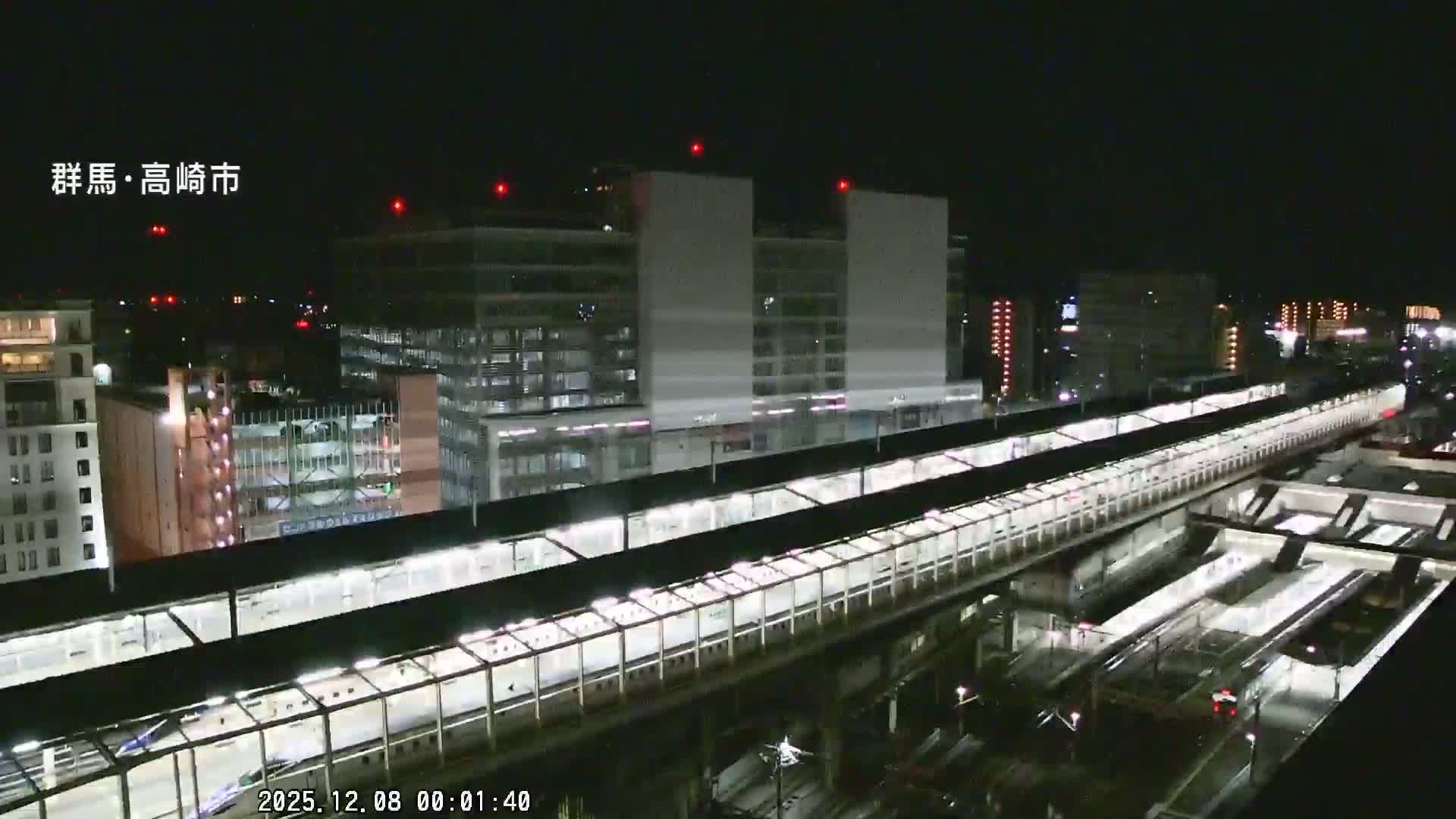 Gunma, Takasaki City Skyline & Akagi Volcano View from Takasaki Railway Station ( 群馬県、高崎市のスカイラインと赤城山の高崎駅からの眺め )   Live Cam - Yashimacho, Takasaki Shi, Gunma, Kantō, Honshu, Japan