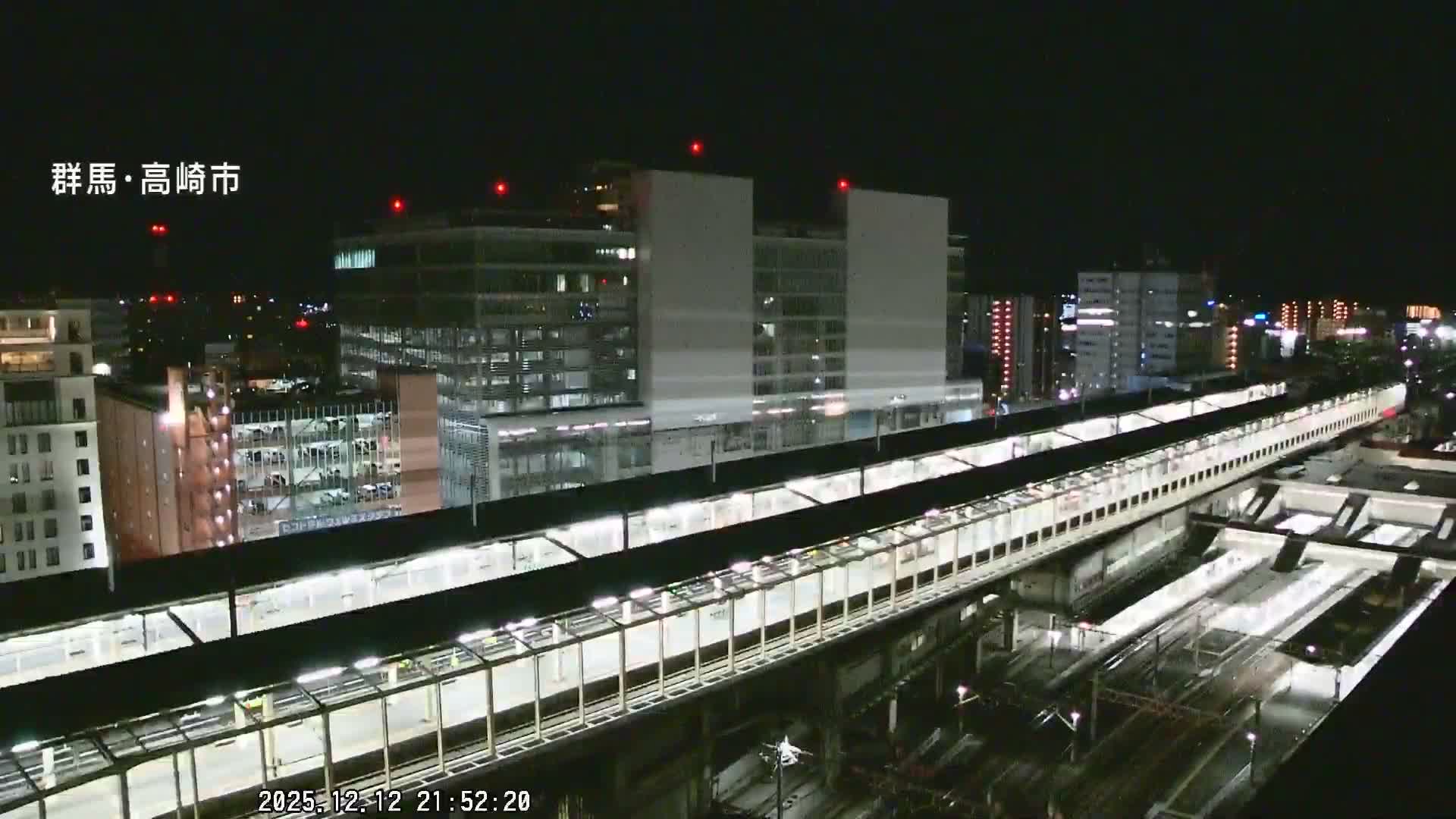 Gunma, Takasaki City Skyline & Akagi Volcano View from Takasaki Railway Station ( 群馬県、高崎市のスカイラインと赤城山の高崎駅からの眺め )   Live Cam - Yashimacho, Takasaki Shi, Gunma, Kantō, Honshu, Japan