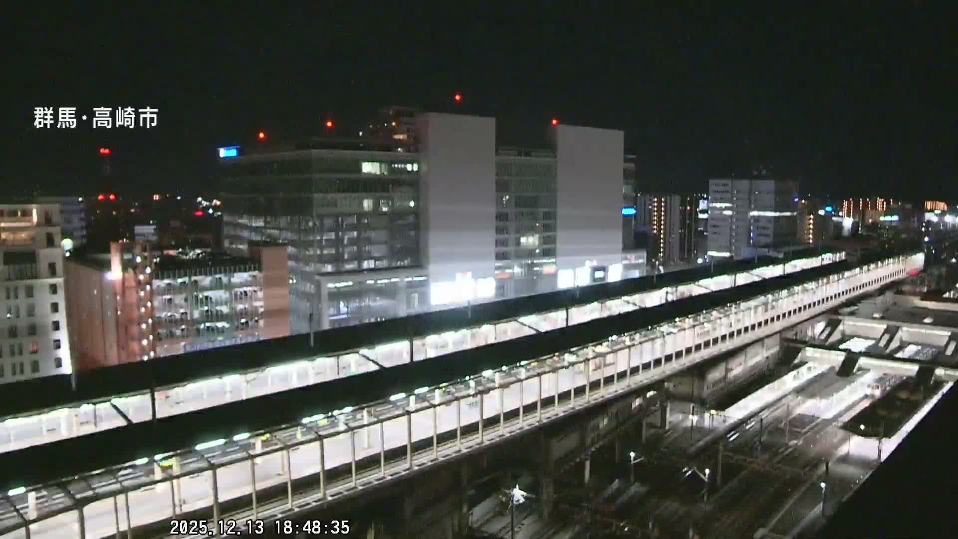 Gunma, Takasaki City Skyline & Akagi Volcano View from Takasaki Railway Station ( 群馬県、高崎市のスカイラインと赤城山の高崎駅からの眺め )   Live Cam - Yashimacho, Takasaki Shi, Gunma, Kantō, Honshu, Japan